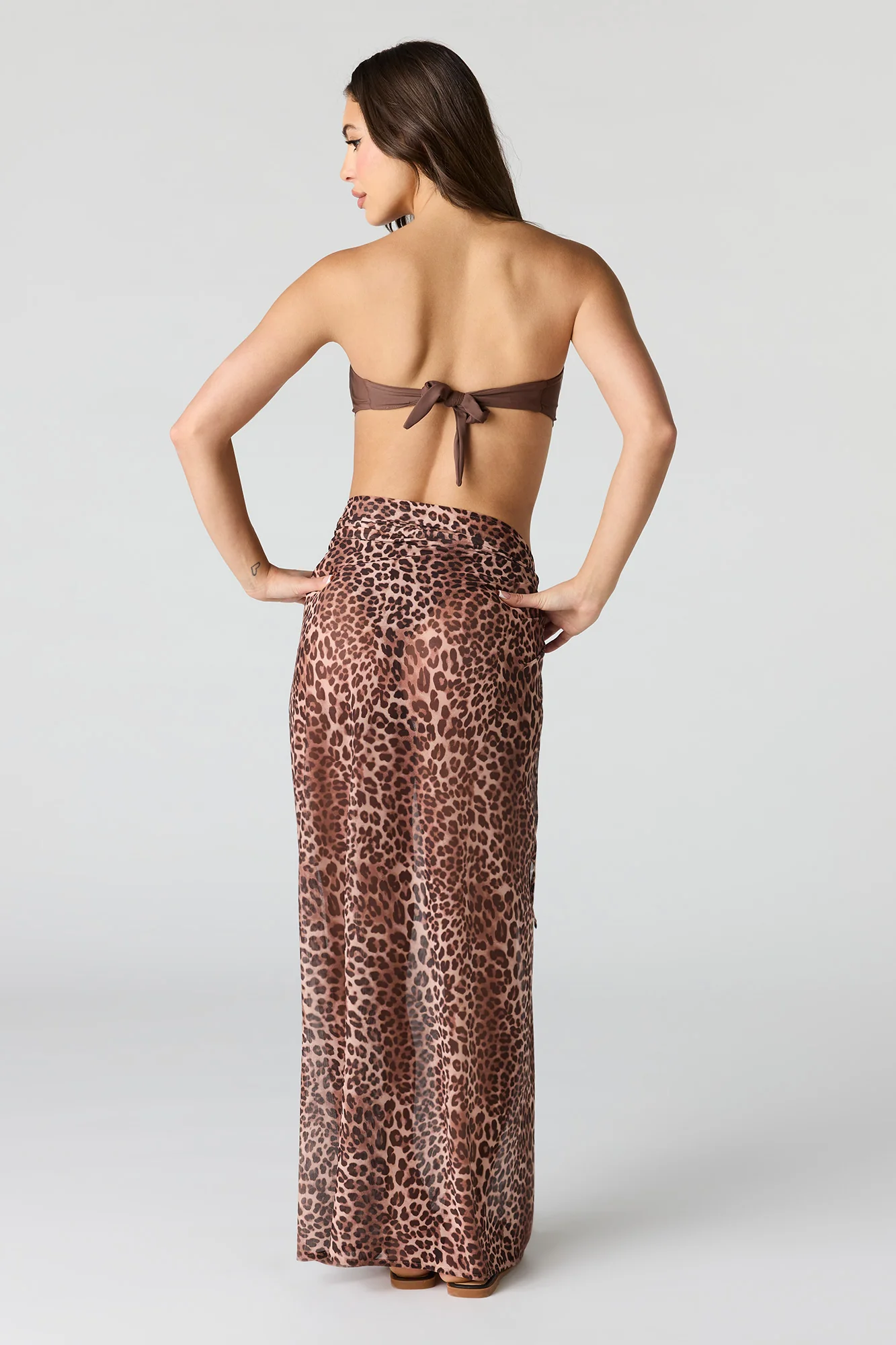 Mesh Maxi Swim Cover Up Sarong