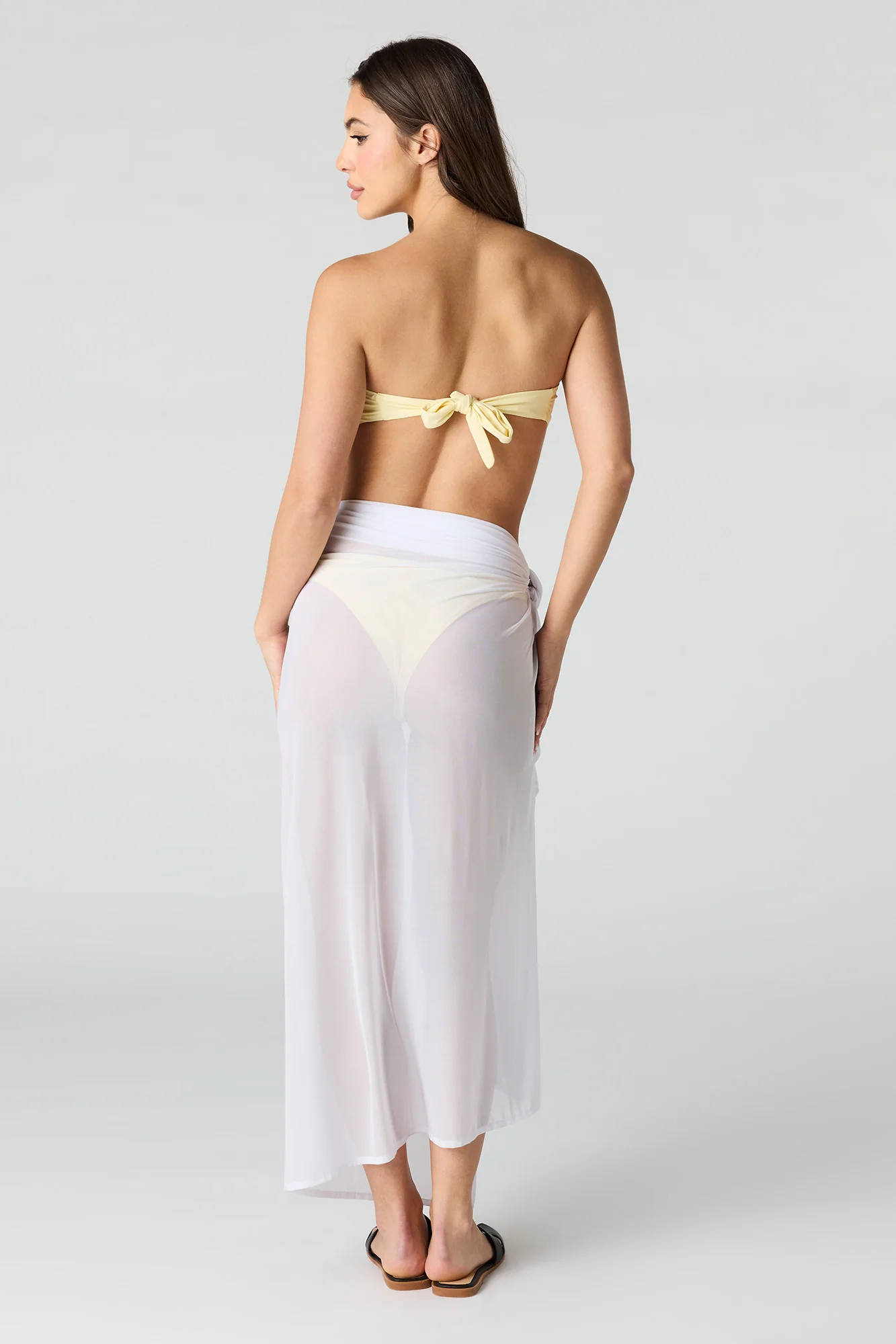 Mesh Maxi Swim Cover Up Sarong