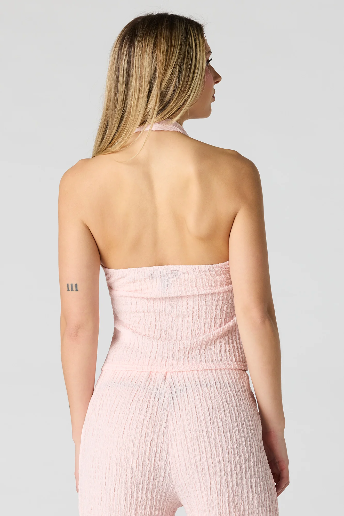 Textured Halter Top