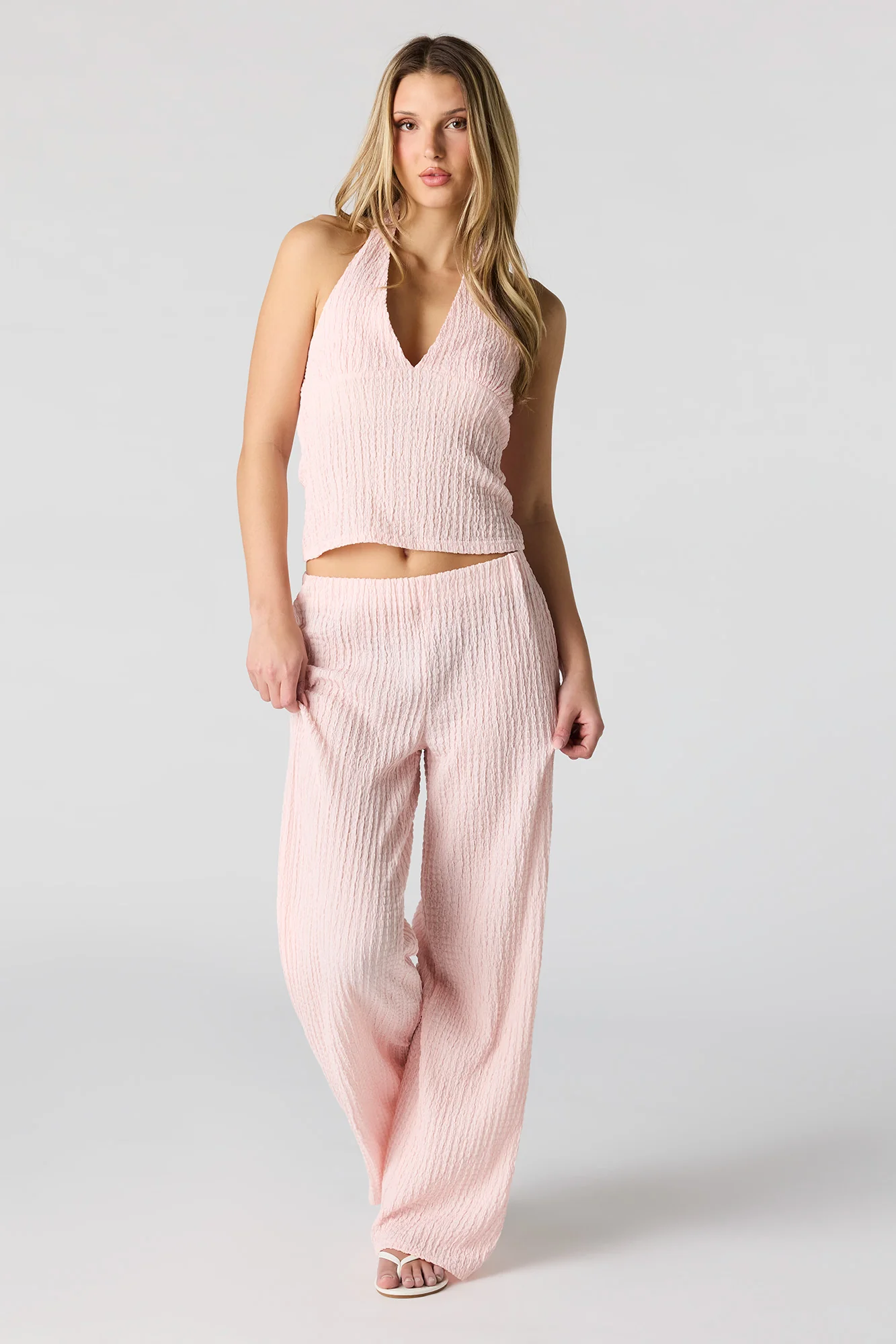 Textured Halter Top