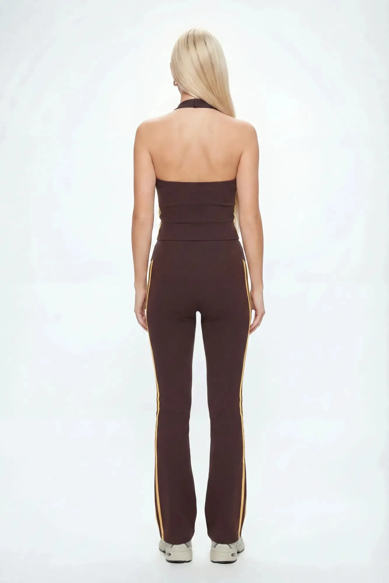 Active Halter Top & Flare Legging Set