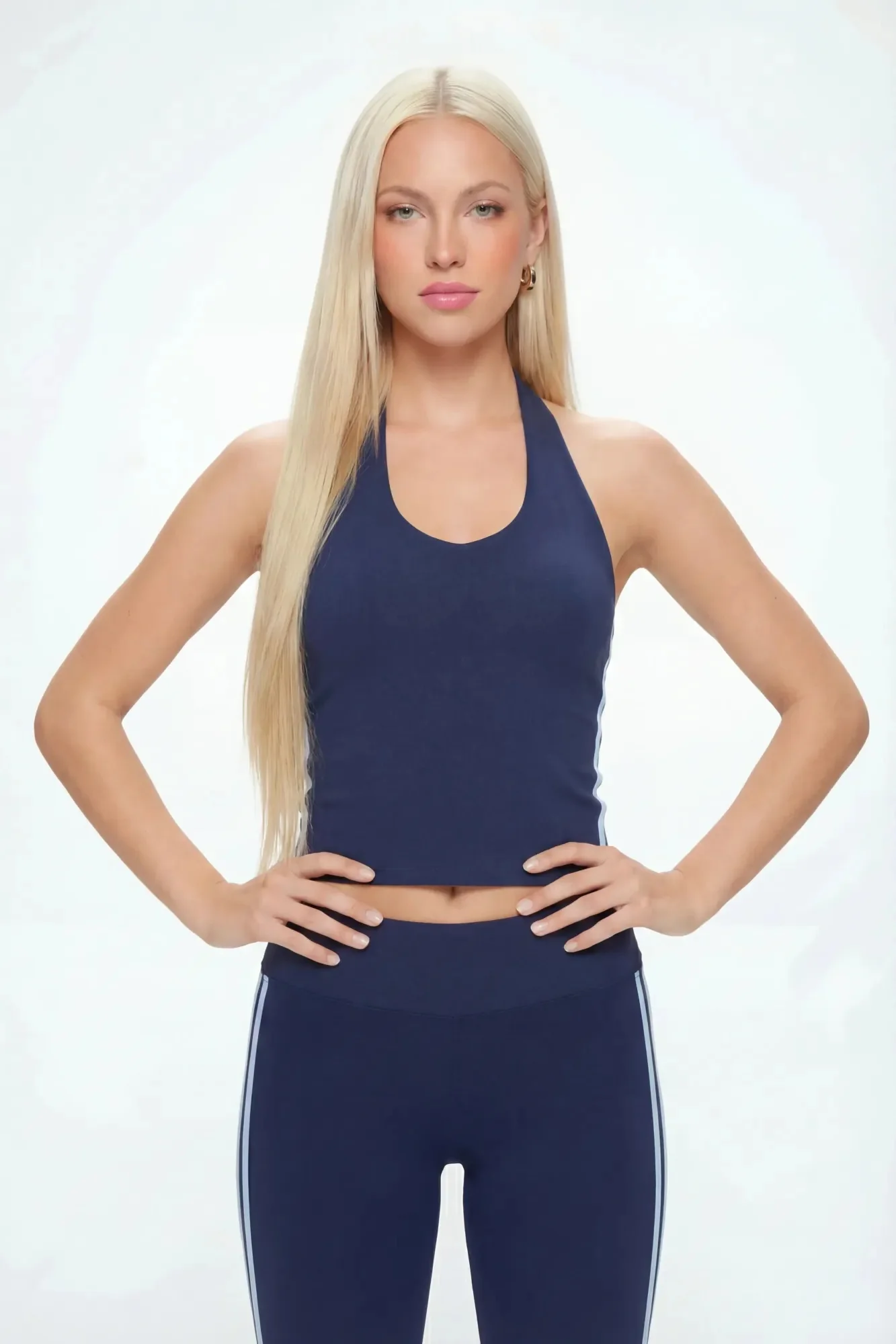 Active Halter Top & Flare Legging Set