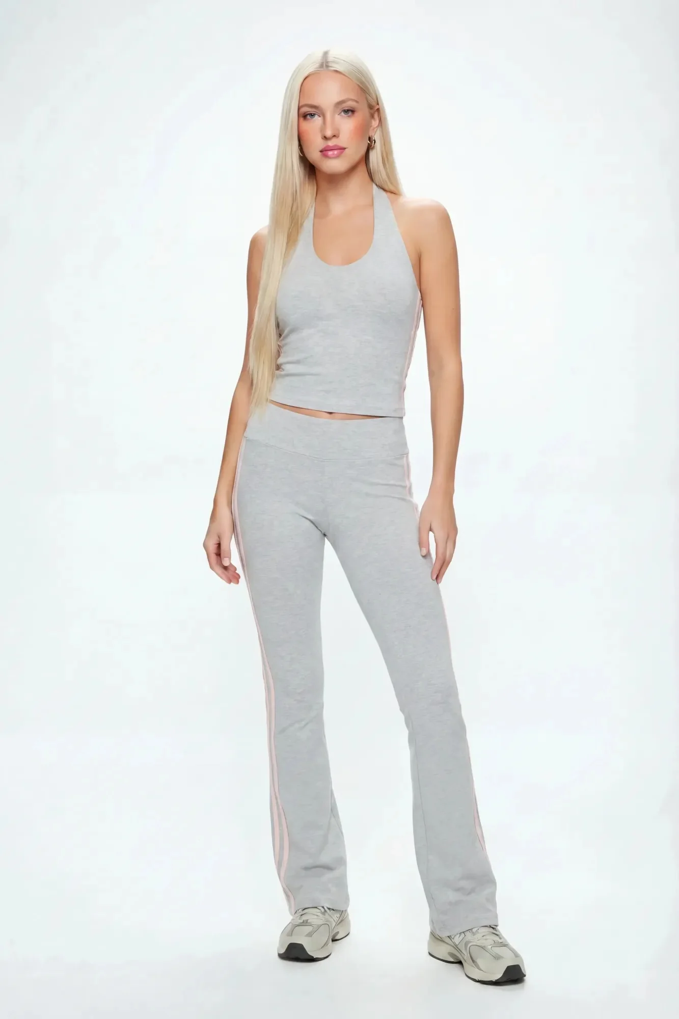 Active Halter Top & Flare Legging Set