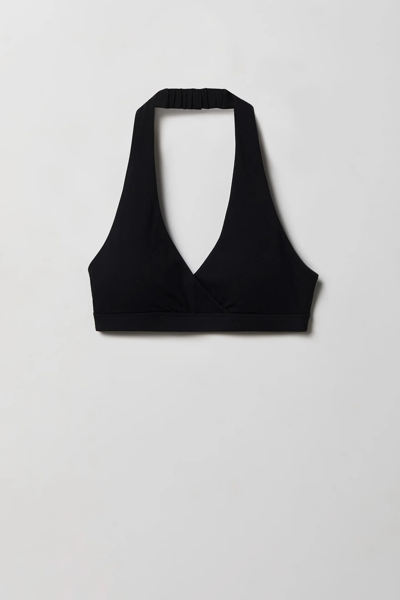 Active High Density Surplice Halter Bra