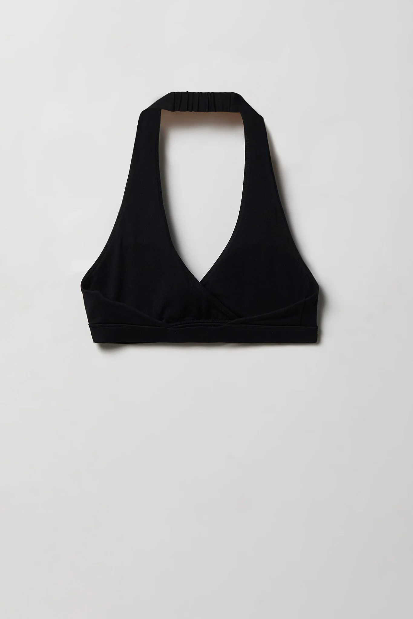 Active High Density Surplice Halter Bra