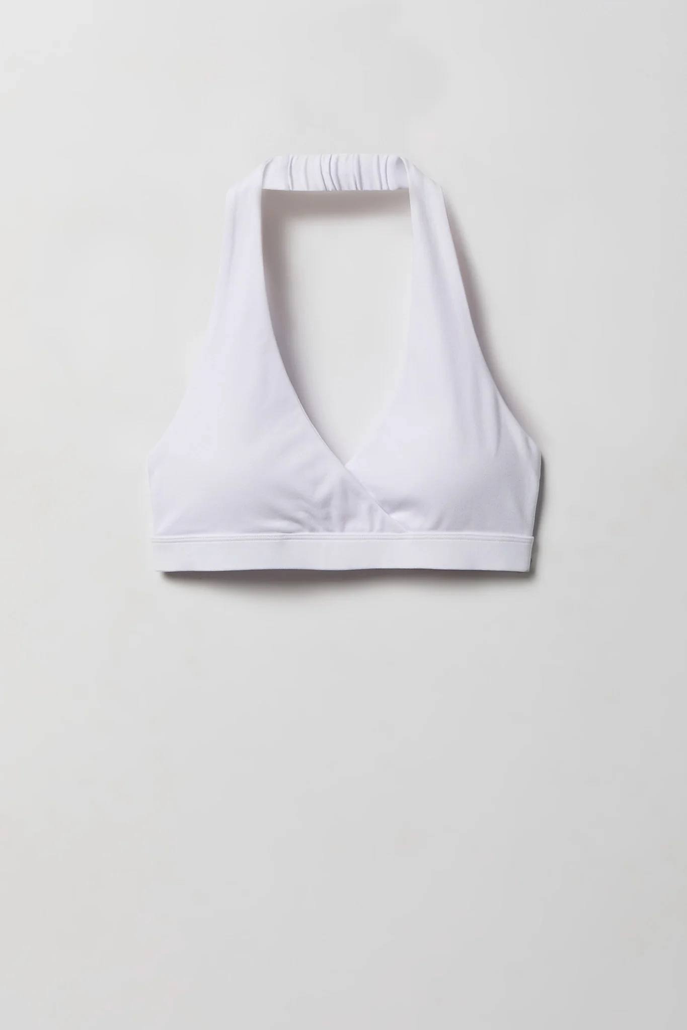Active High Density Surplice Halter Bra