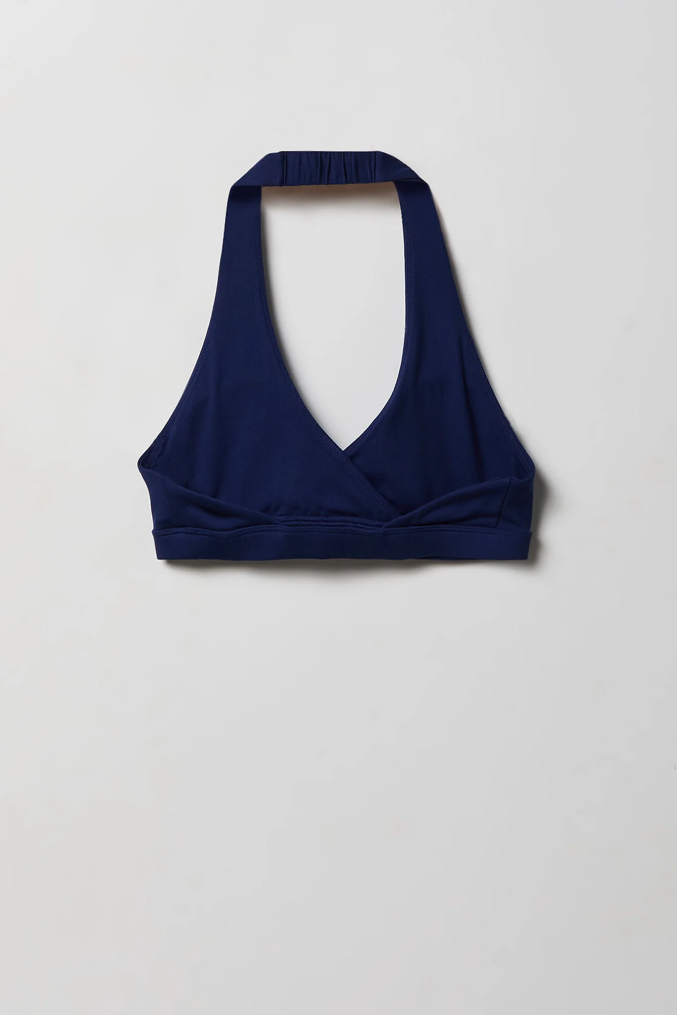 Active High Density Surplice Halter Bra