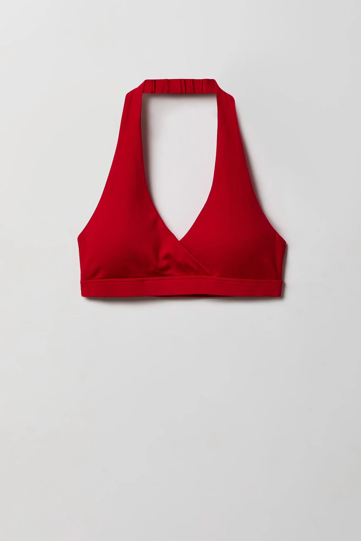 Active High Density Surplice Halter Bra