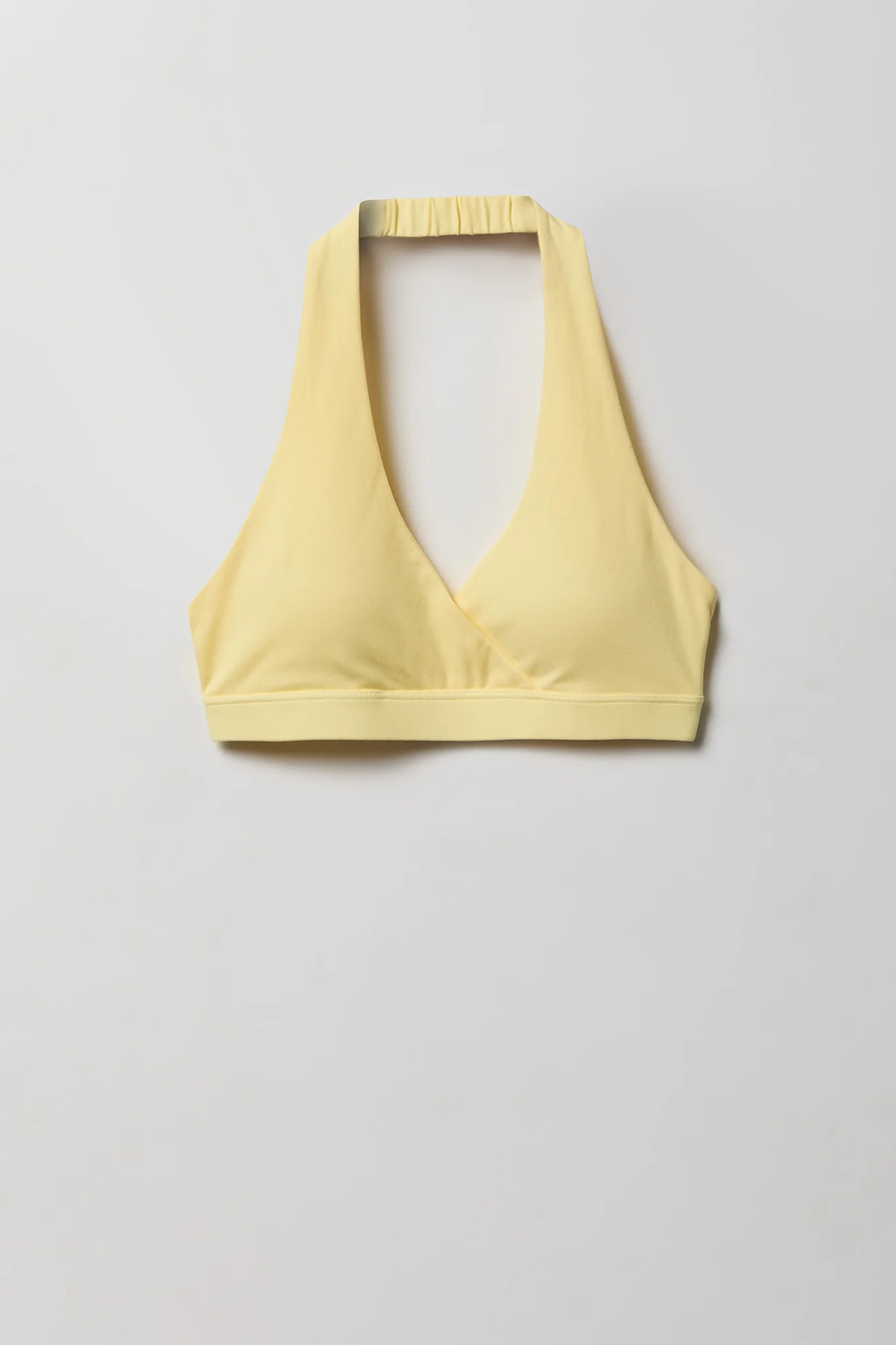 Active High Density Surplice Halter Bra