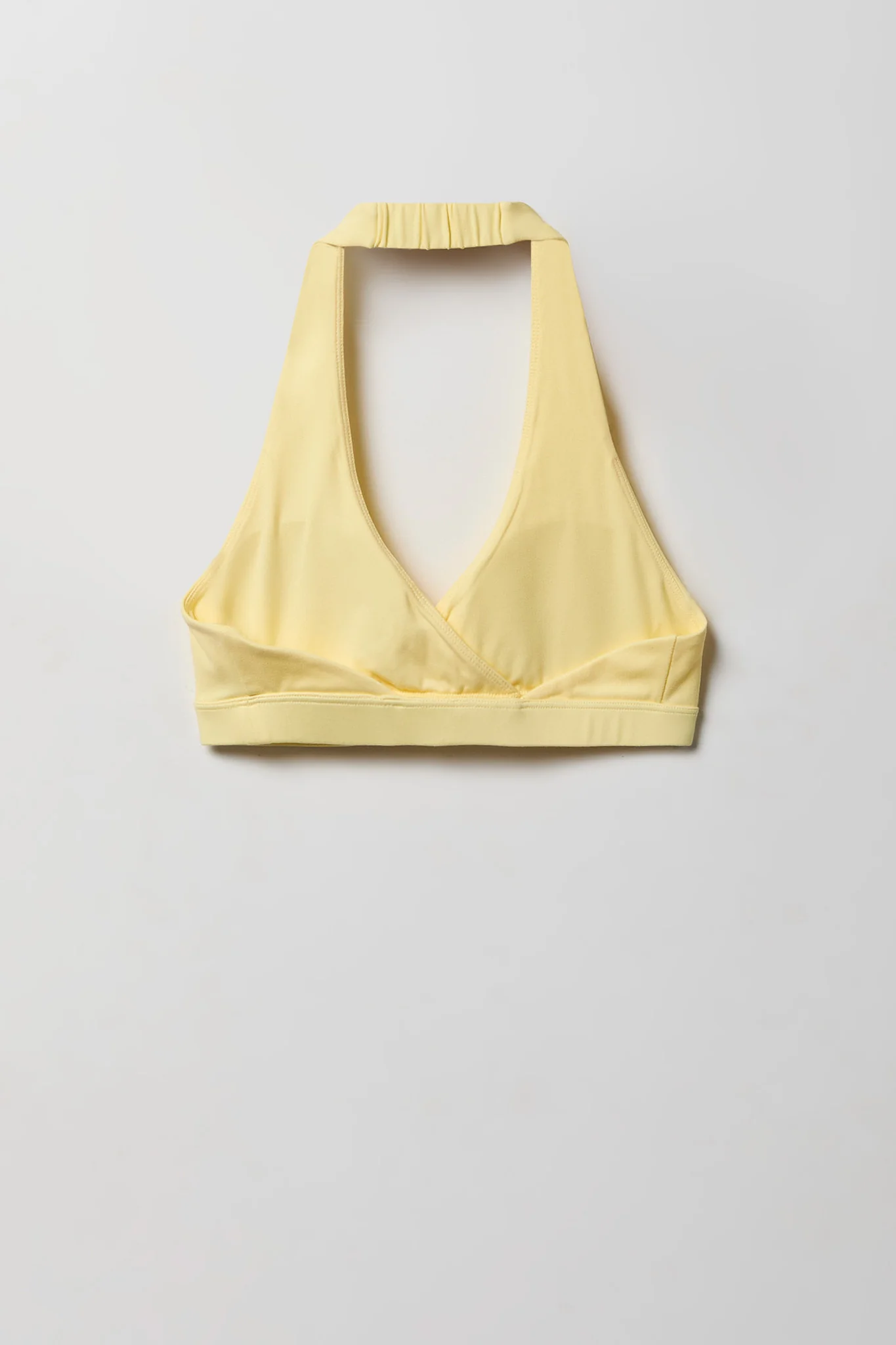Active High Density Surplice Halter Bra