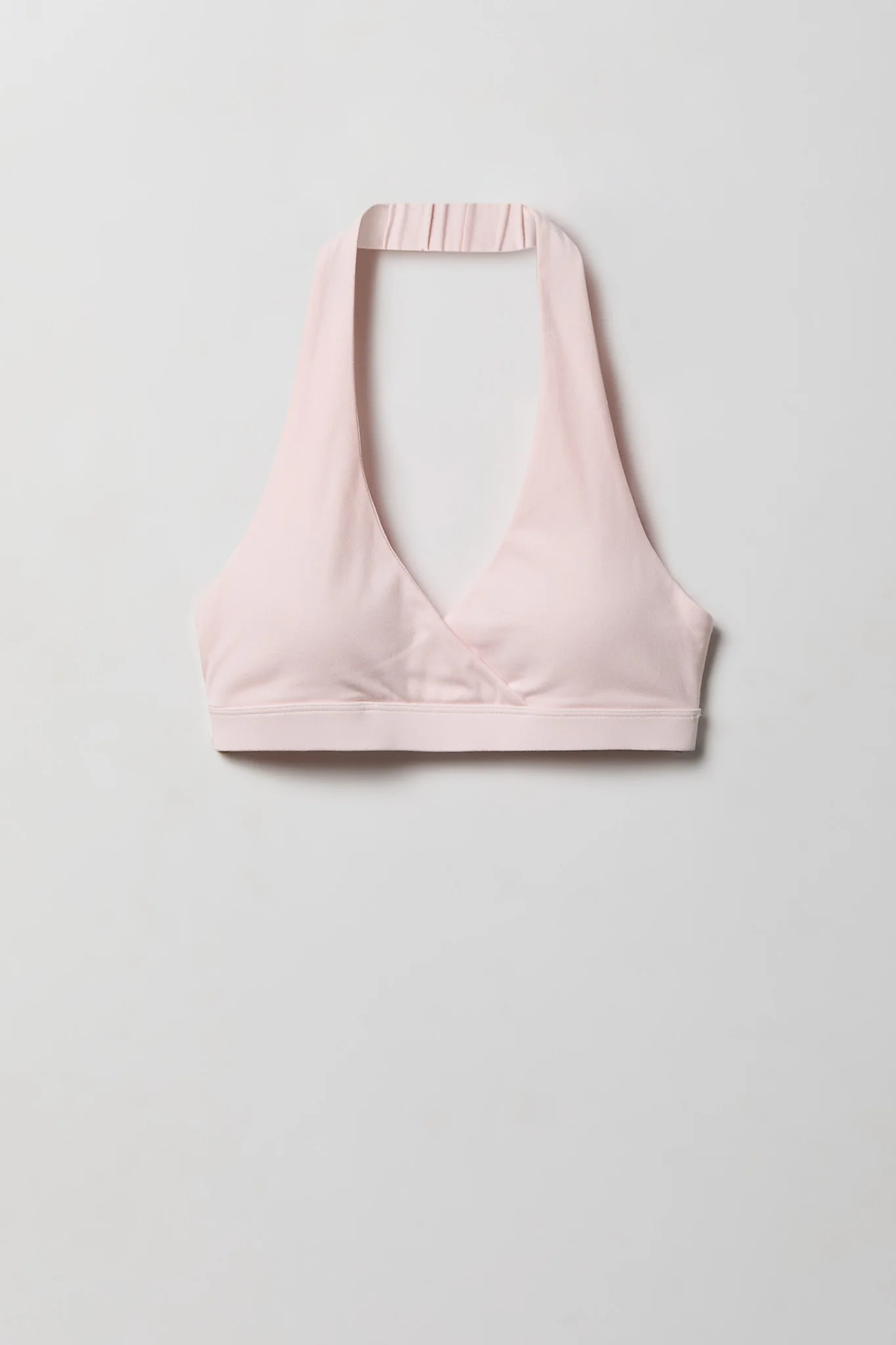 Active High Density Surplice Halter Bra