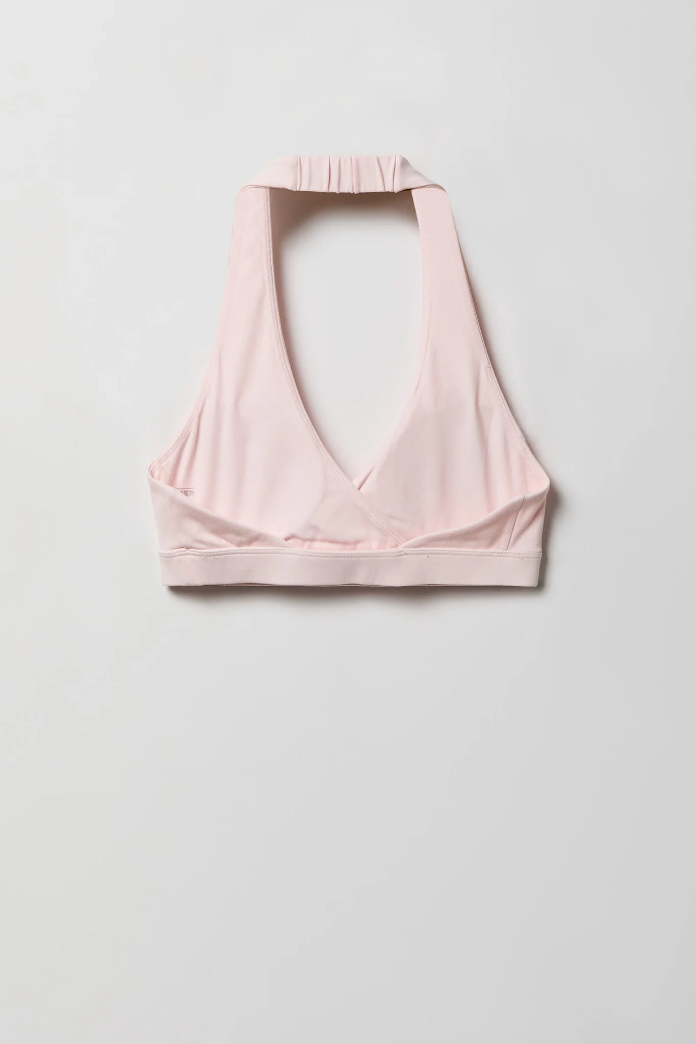 Active High Density Surplice Halter Bra