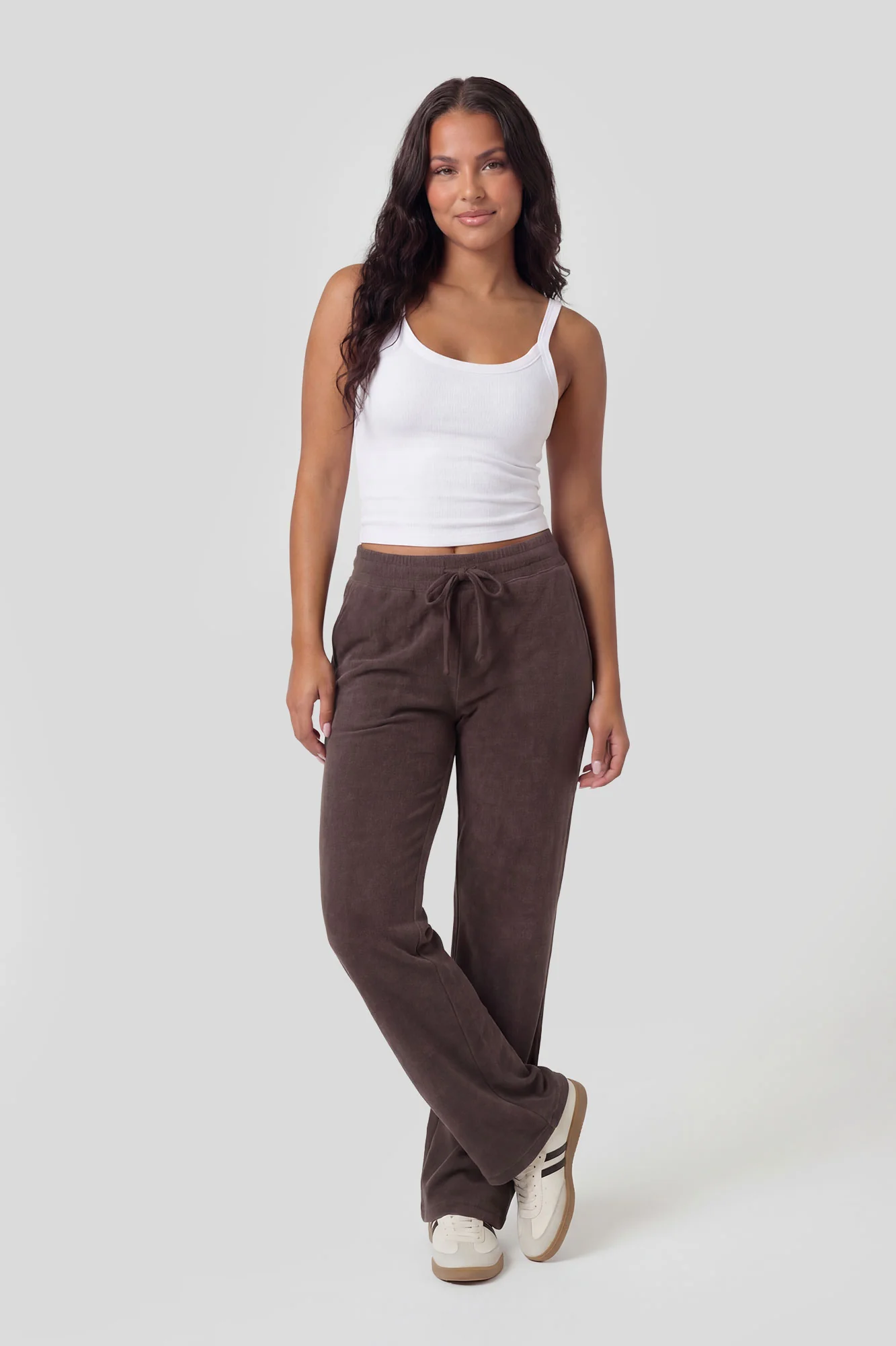 Fleece Low Rise Flare Sweatpant
