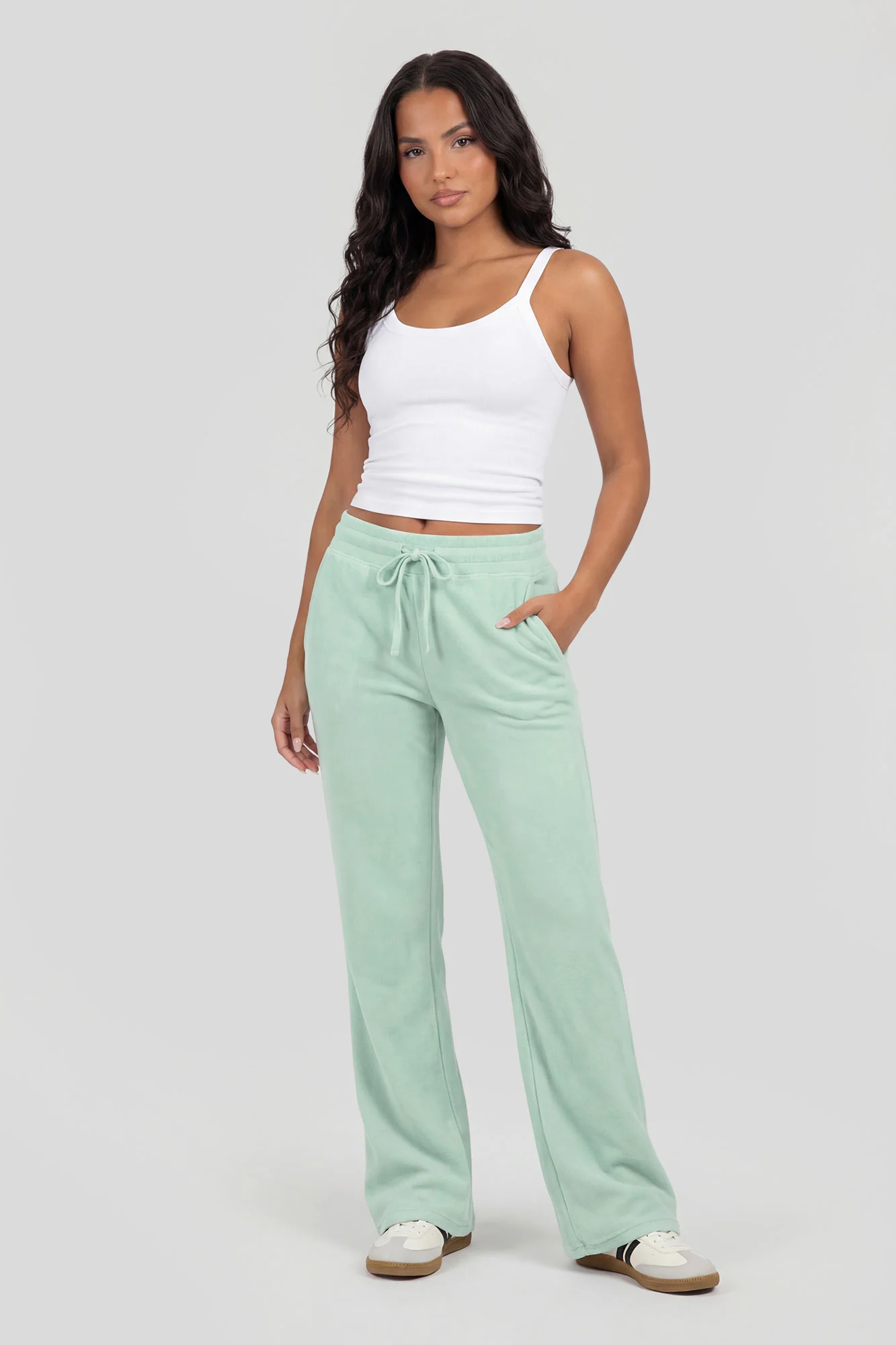 Fleece Low Rise Flare Sweatpant