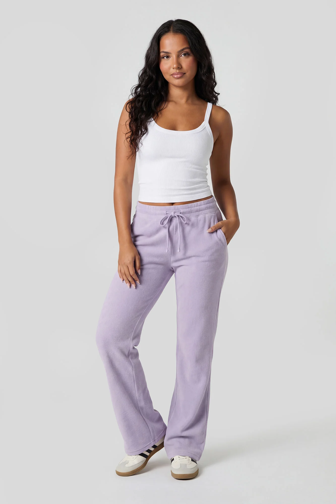 Fleece Low Rise Flare Sweatpant