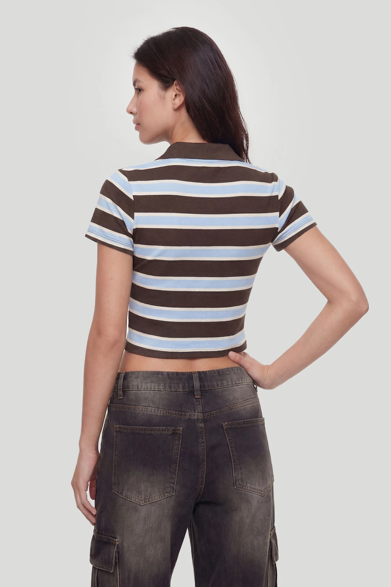 Cropped Polo Shirt