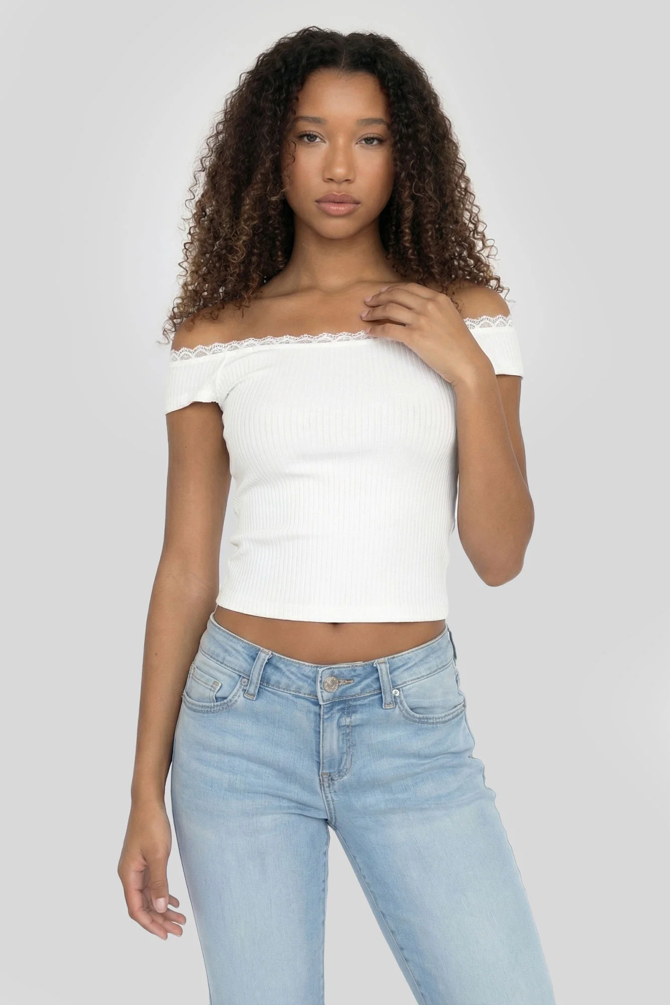 1958-ribbed-lace-trim-off-shoulder-top-3.webp Ribbed Lace Trim Off Shoulder Top