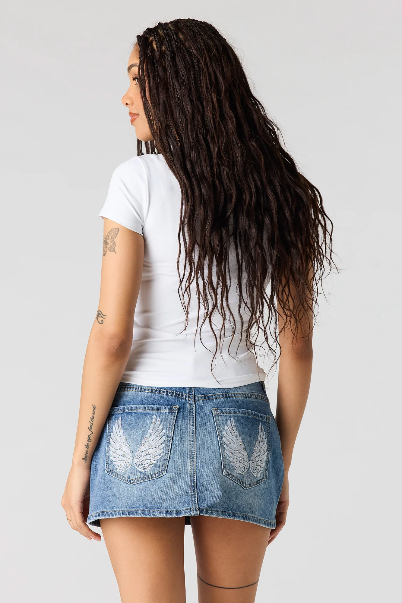212-low-rise-rhinestone-pocket-denim-skort-8.webp Low Rise Rhinestone Pocket Denim Skort