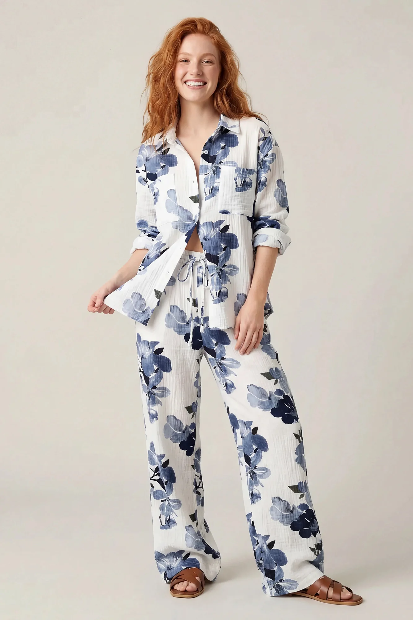 Textured Drawstring Pant