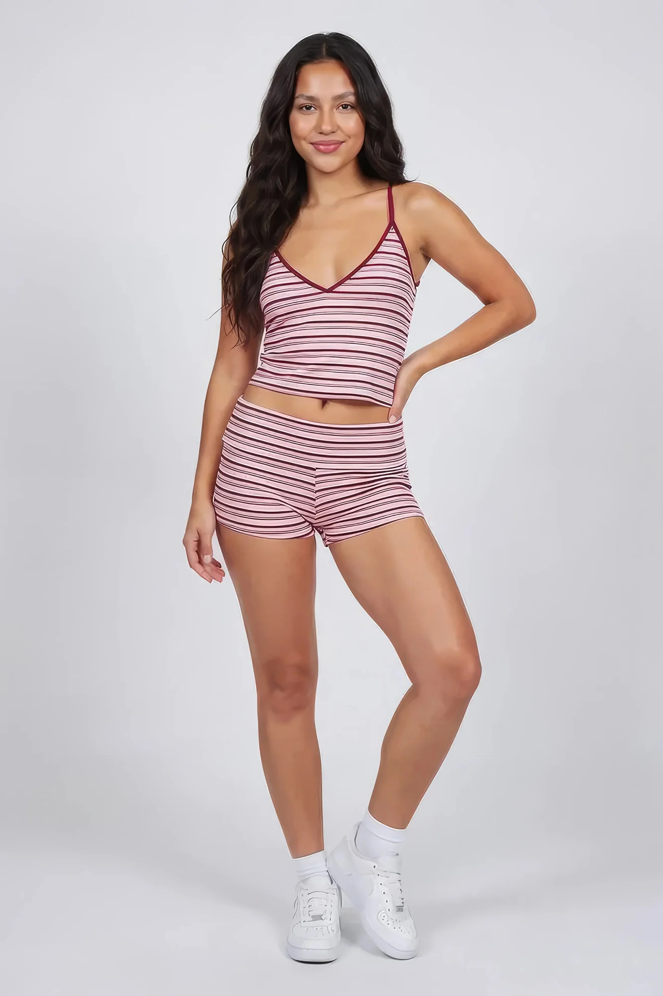 2386-striped-foldover-waist-shortie-12.webp Striped Foldover Waist Shortie