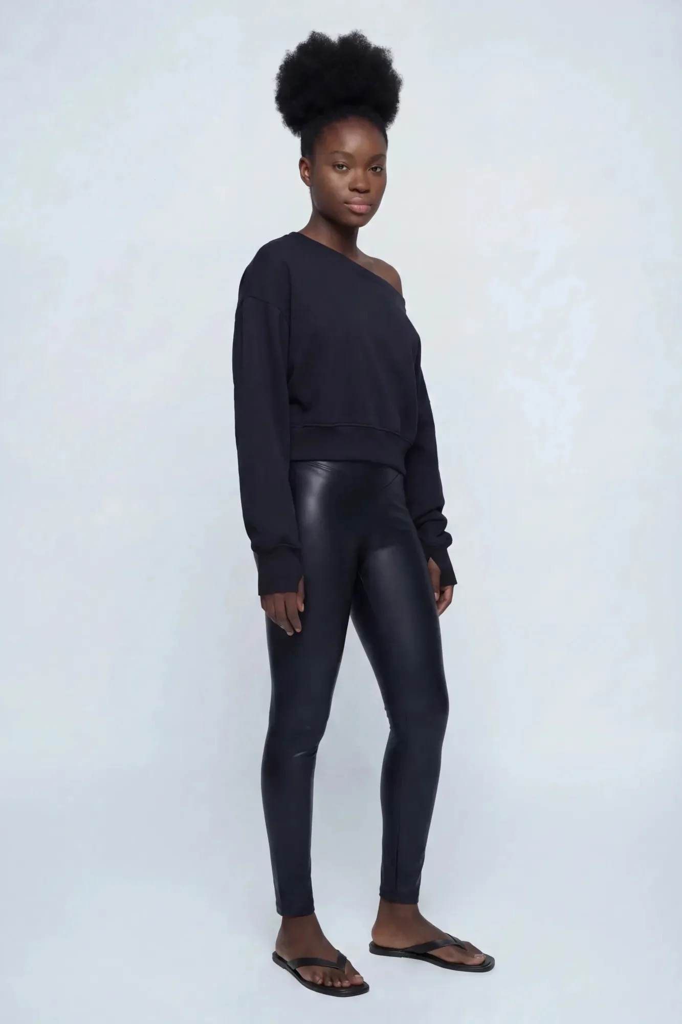 Faux Leather Legging