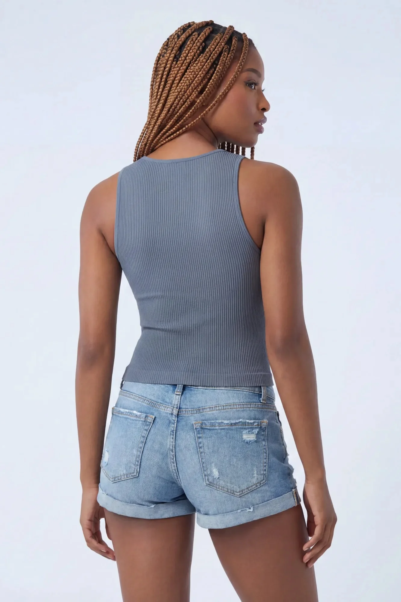 2535-seamless-ribbed-v-neck-tank-2.webp Seamless Ribbed V-Neck Tank