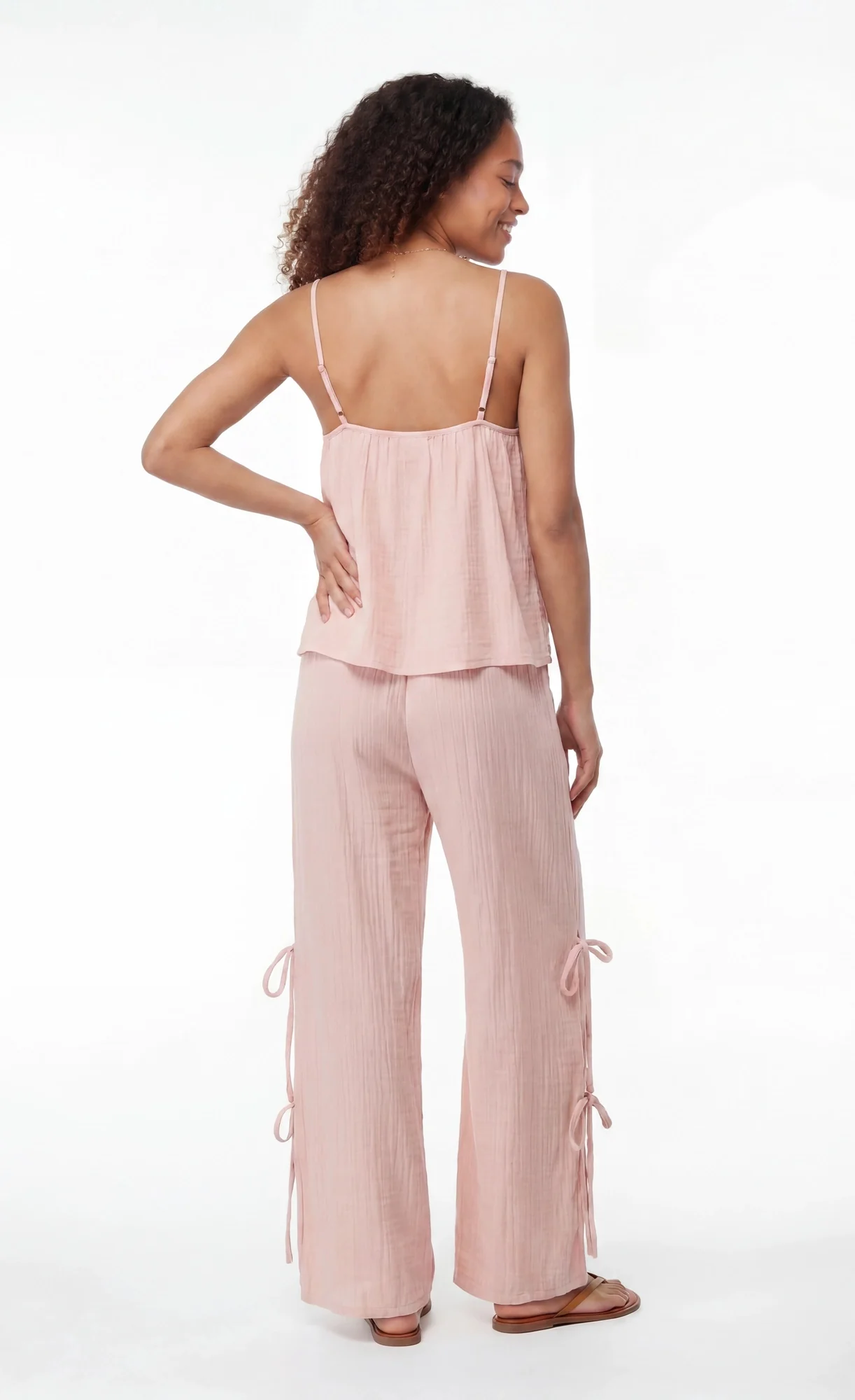 Gauze Tank & Pant with Bow Set