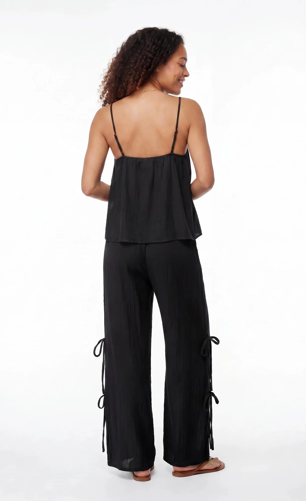 Gauze Tank & Pant with Bow Set