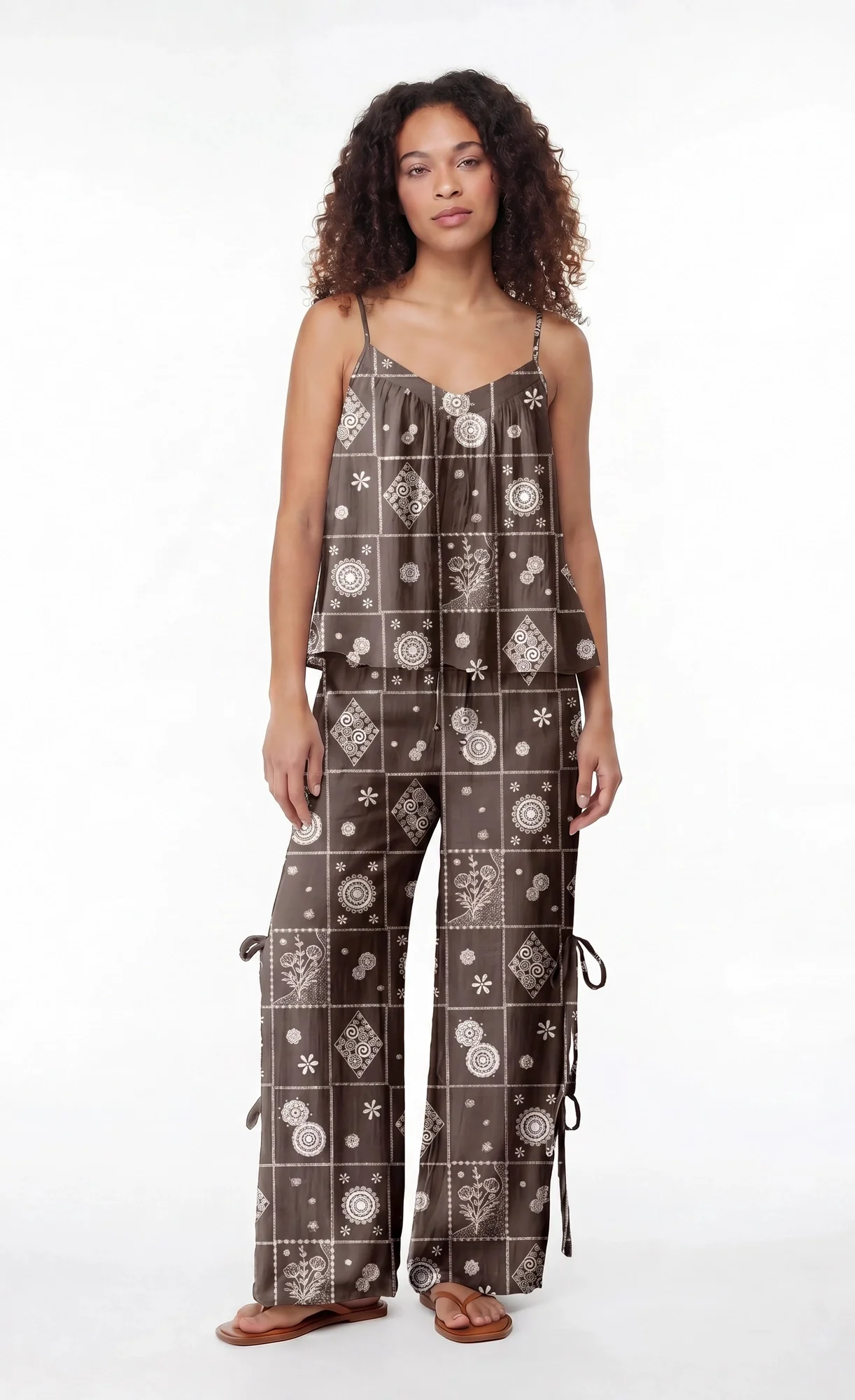 Gauze Tank & Pant with Bow Set