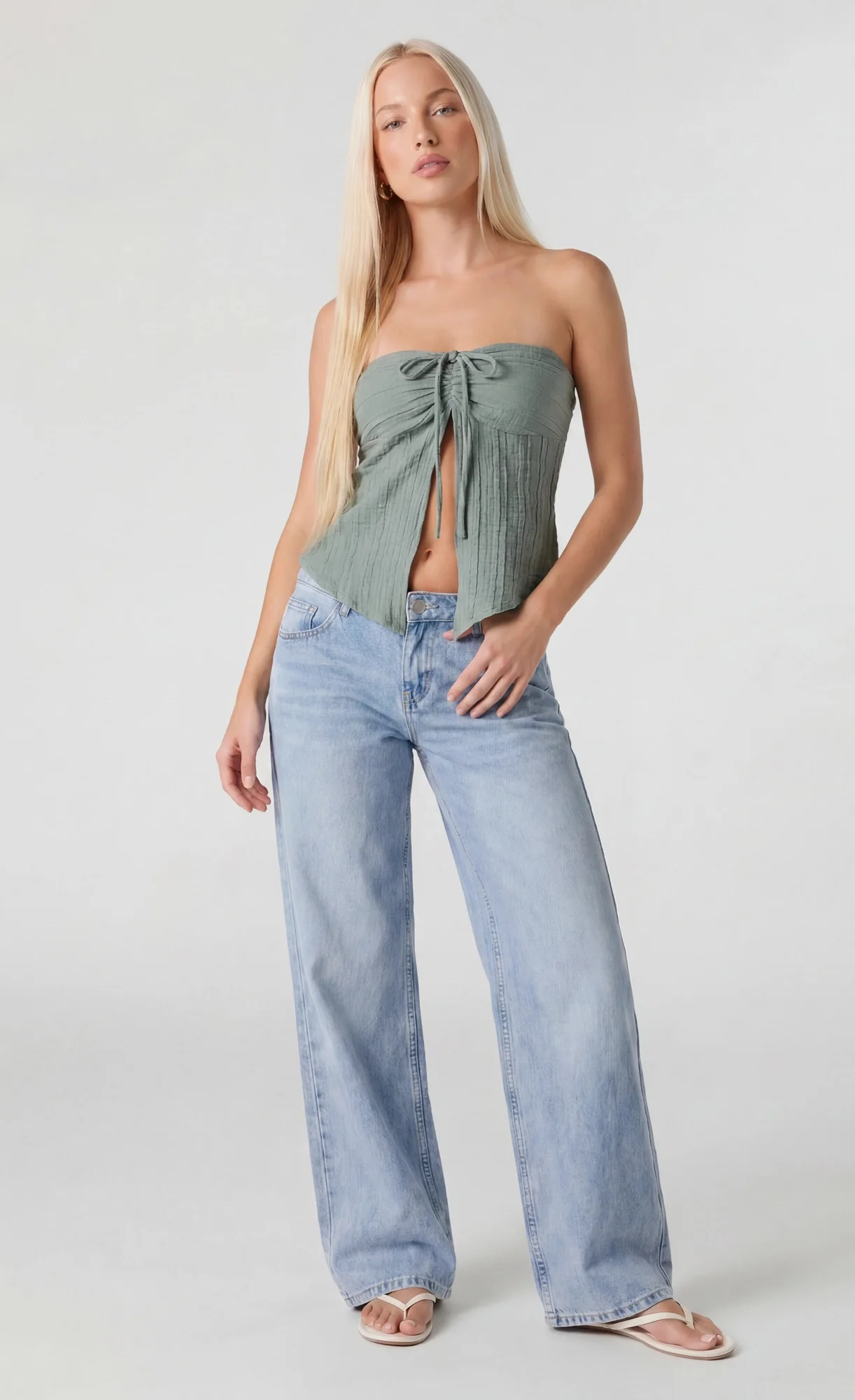 2628-gauze-flyaway-tube-top-3.webp Gauze Flyaway Tube Top