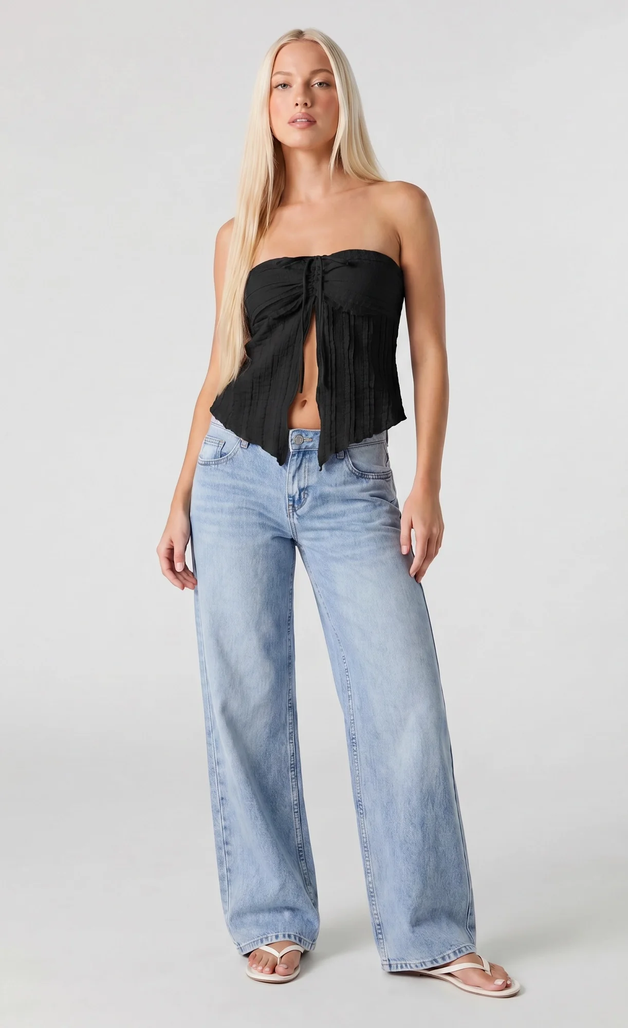 2628-gauze-flyaway-tube-top-6.webp Gauze Flyaway Tube Top