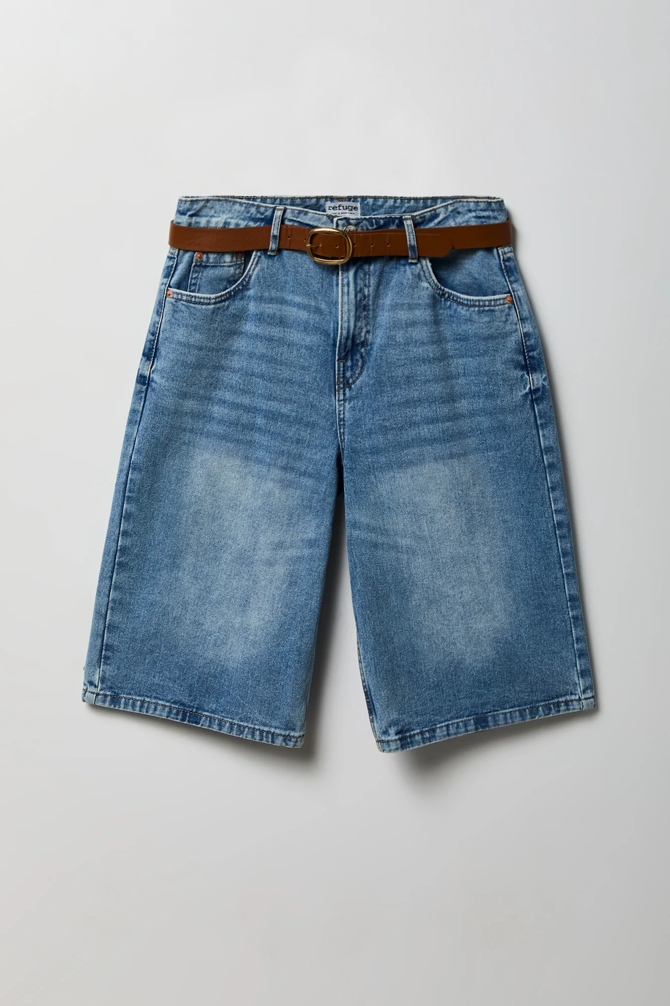 Low Rise Belted Jort 13"