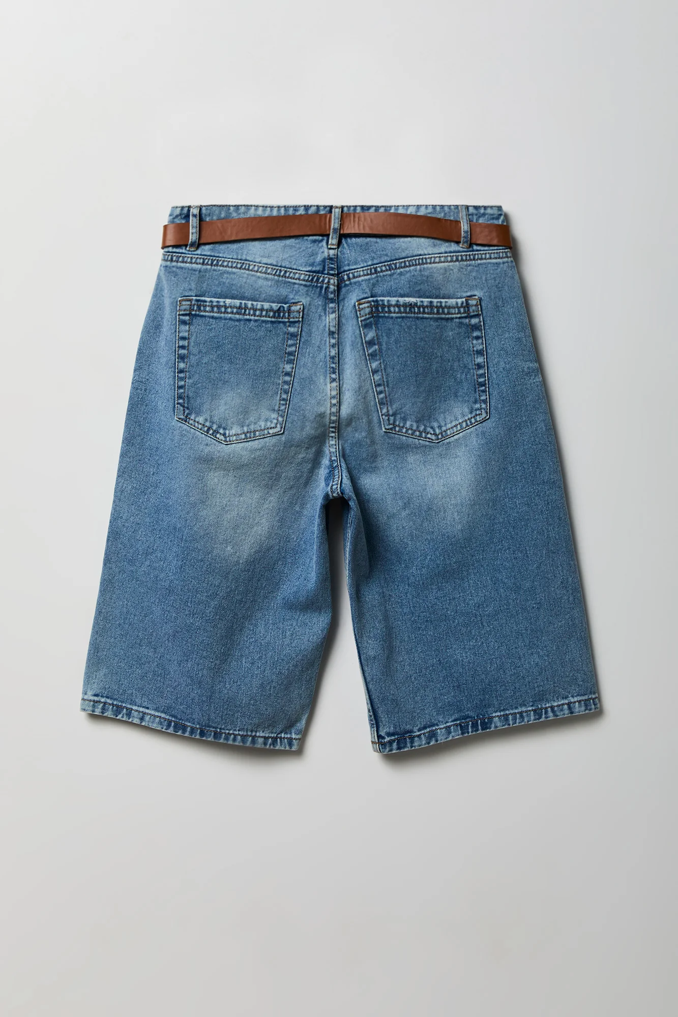 Low Rise Belted Jort 13"