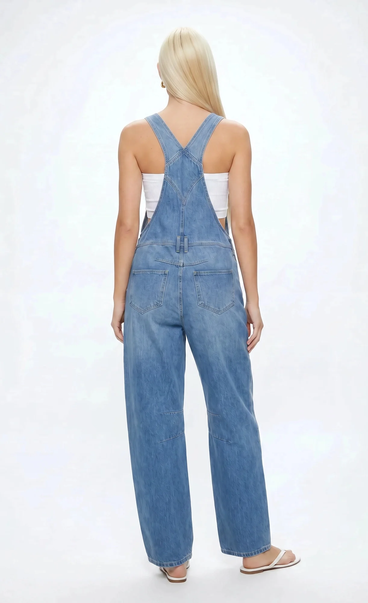 Graphic Denim Overalls