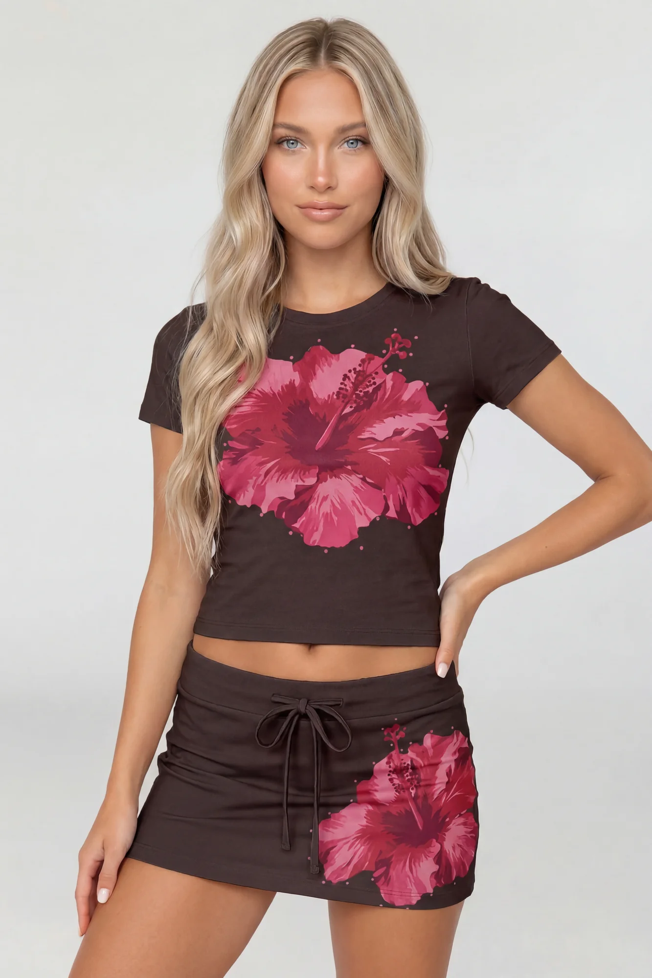2974-flower-graphic-baby-tee-skort-set-1.webp Flower Graphic Baby Tee & Skort Set