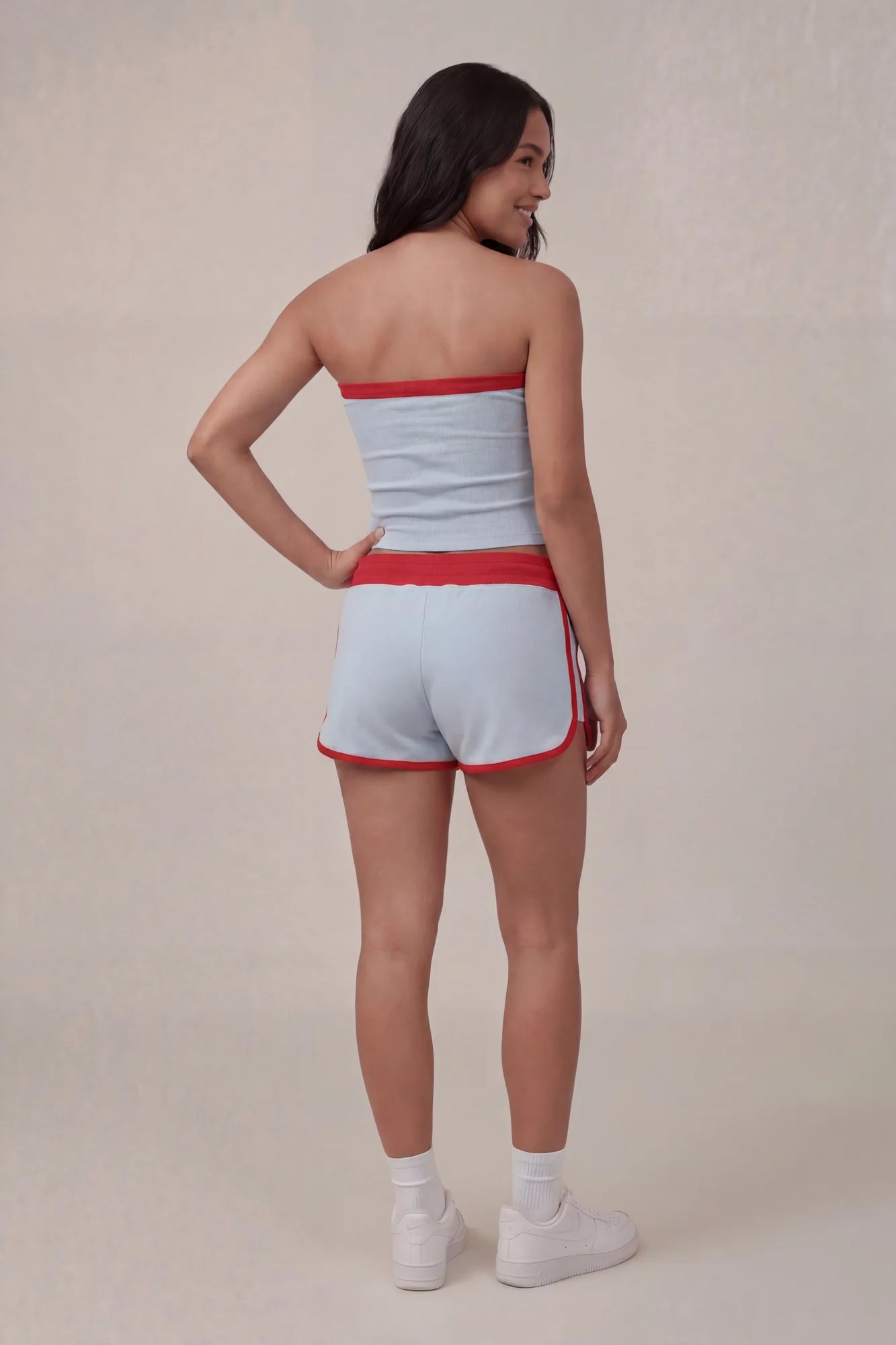 Graphic Drawstring Dolphin Short