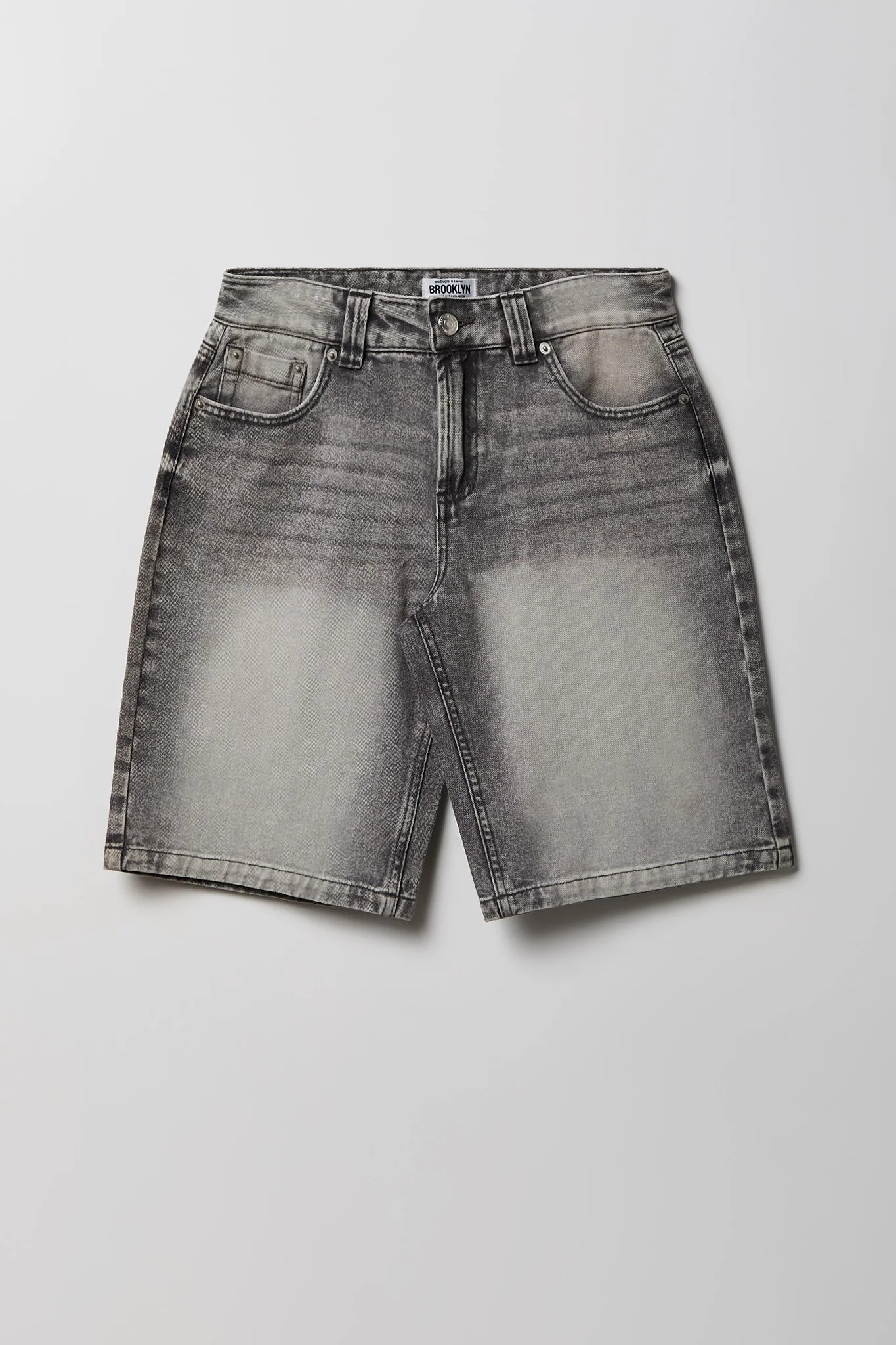 Brooklyn Graphic Low Rise Baggy Grey Jort