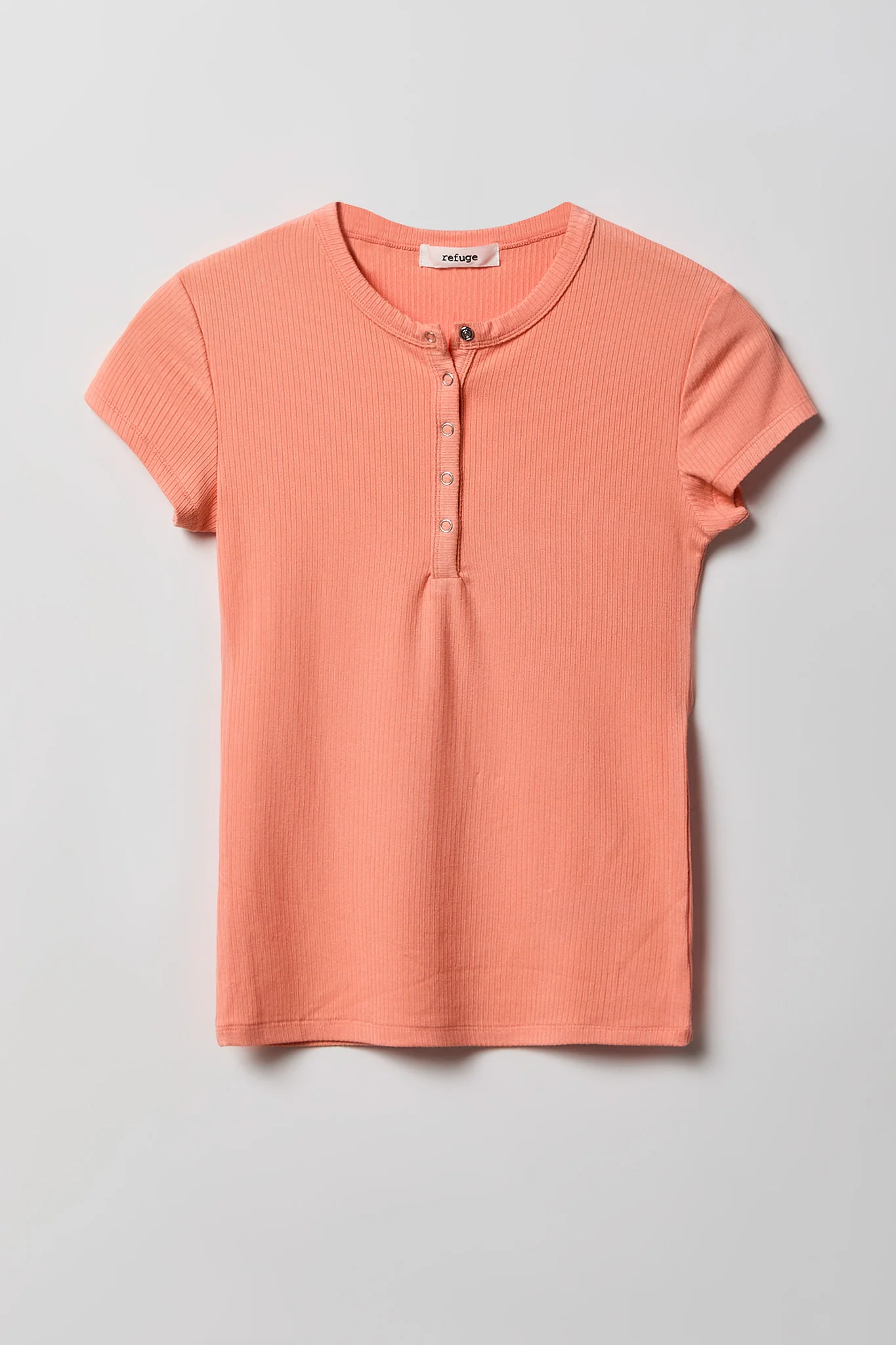 Ribbed Classic Henley Top
