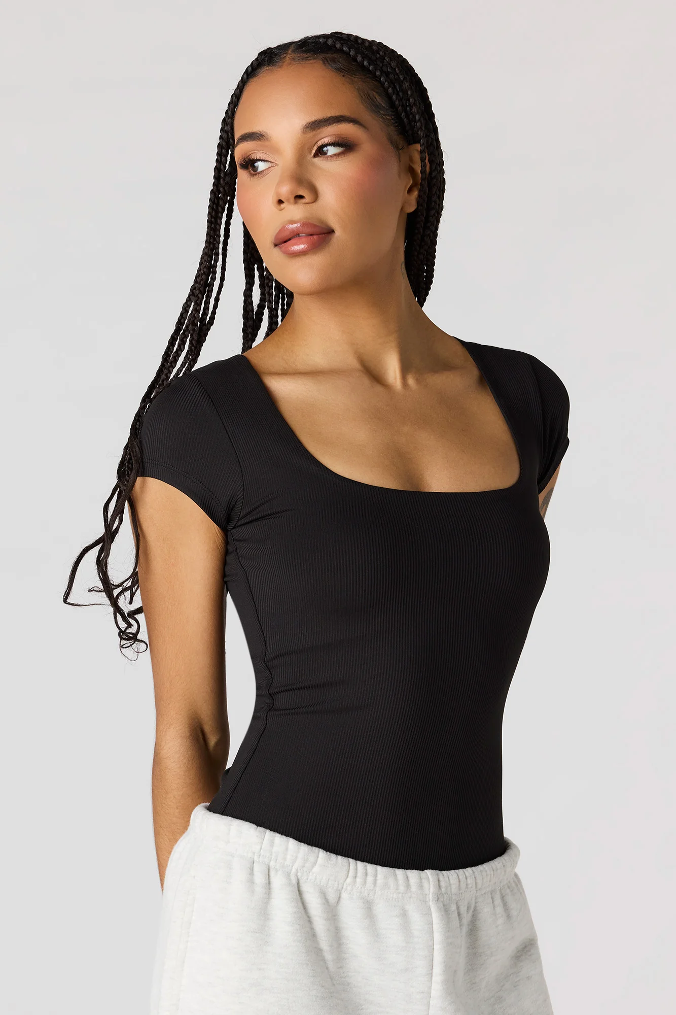3635-contour-ribbed-square-neck-bodysuit-5.webp Contour Ribbed Square Neck Bodysuit