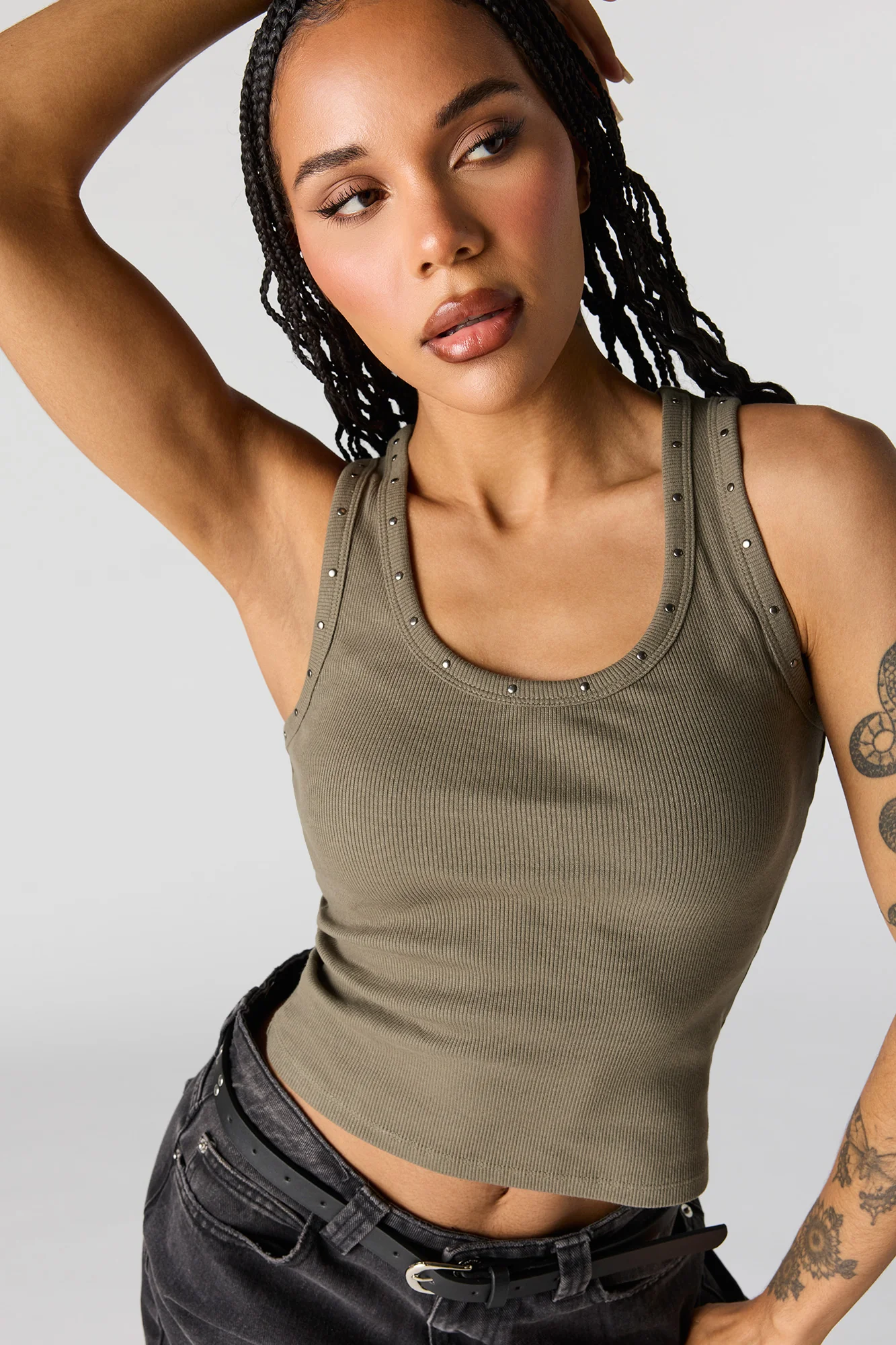 Studded Ribbed Tank