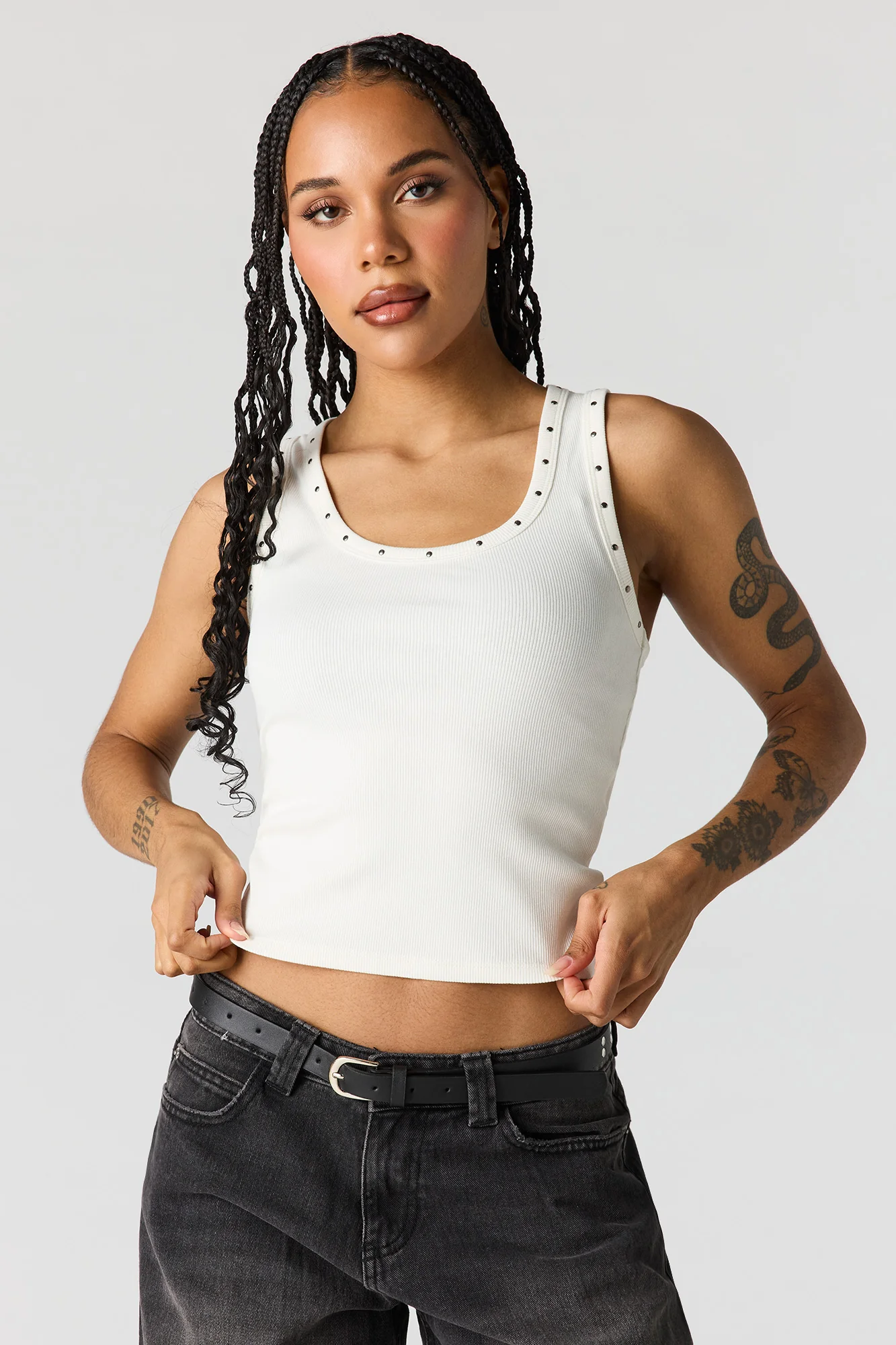 Studded Ribbed Tank