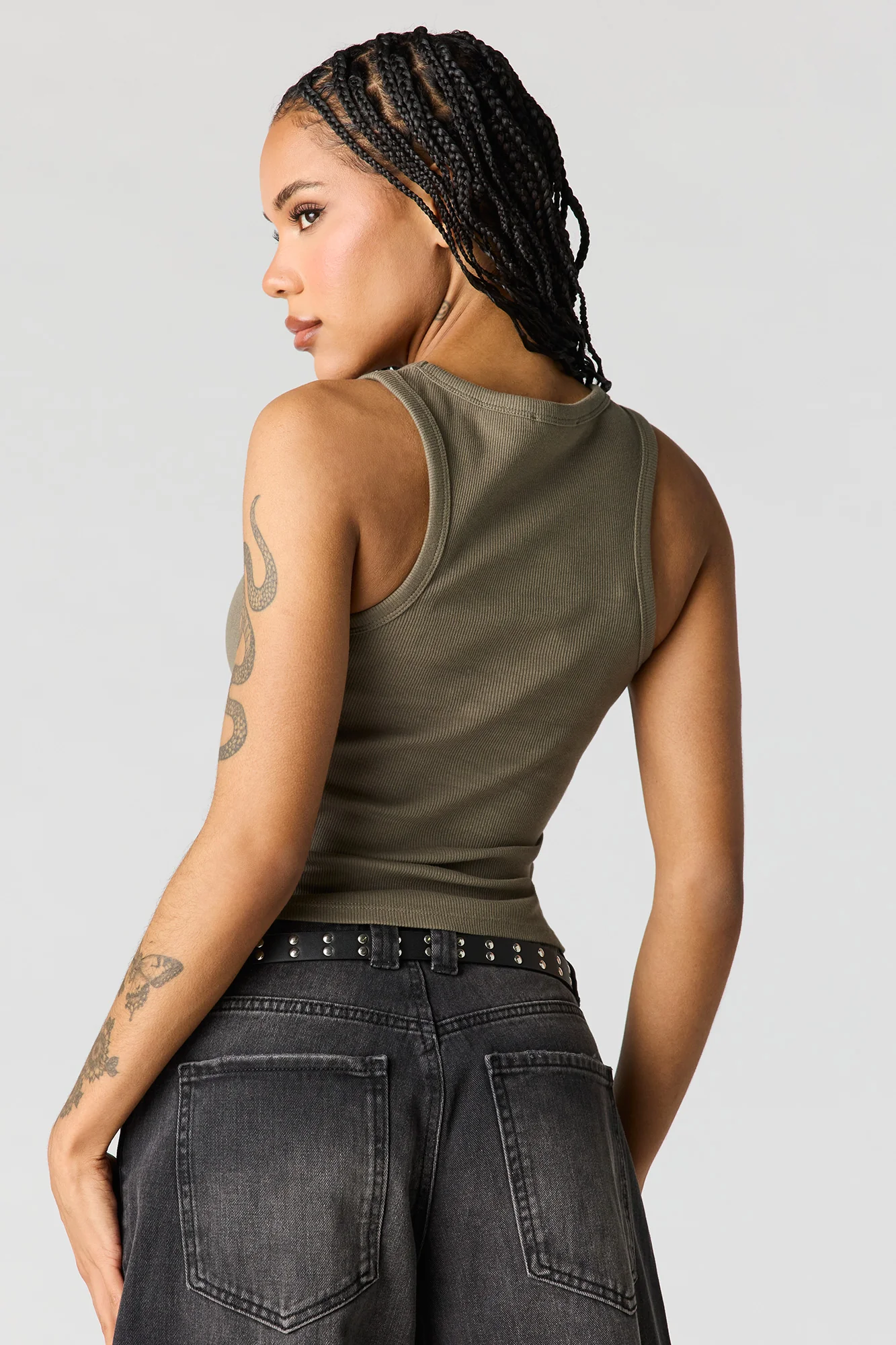 Studded Ribbed Tank