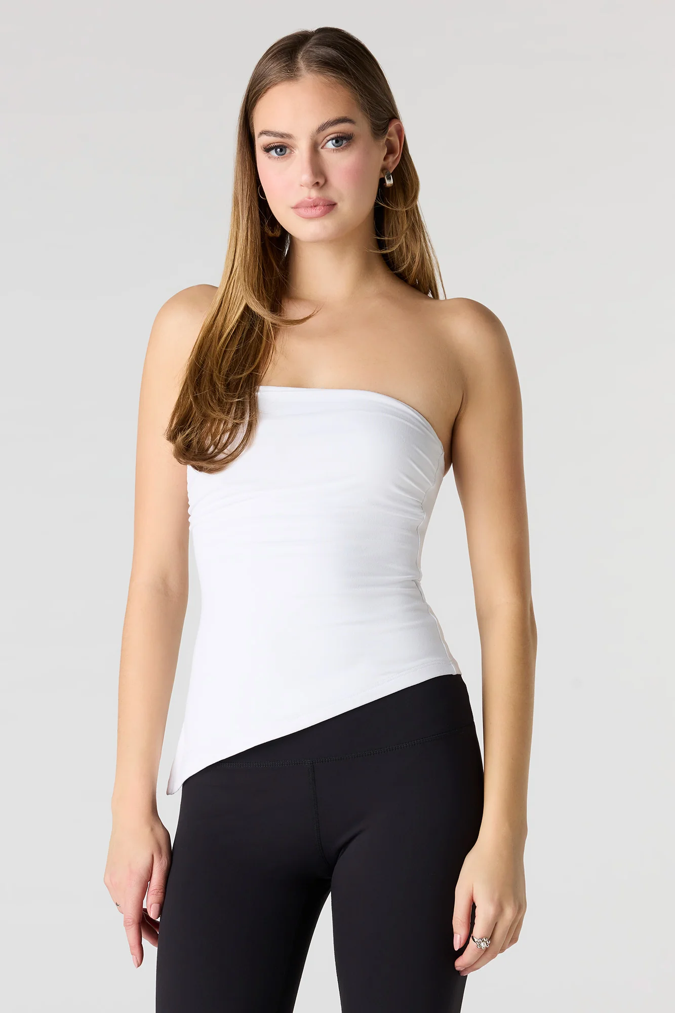 Heavy Contour Asymmetrical Tube Top