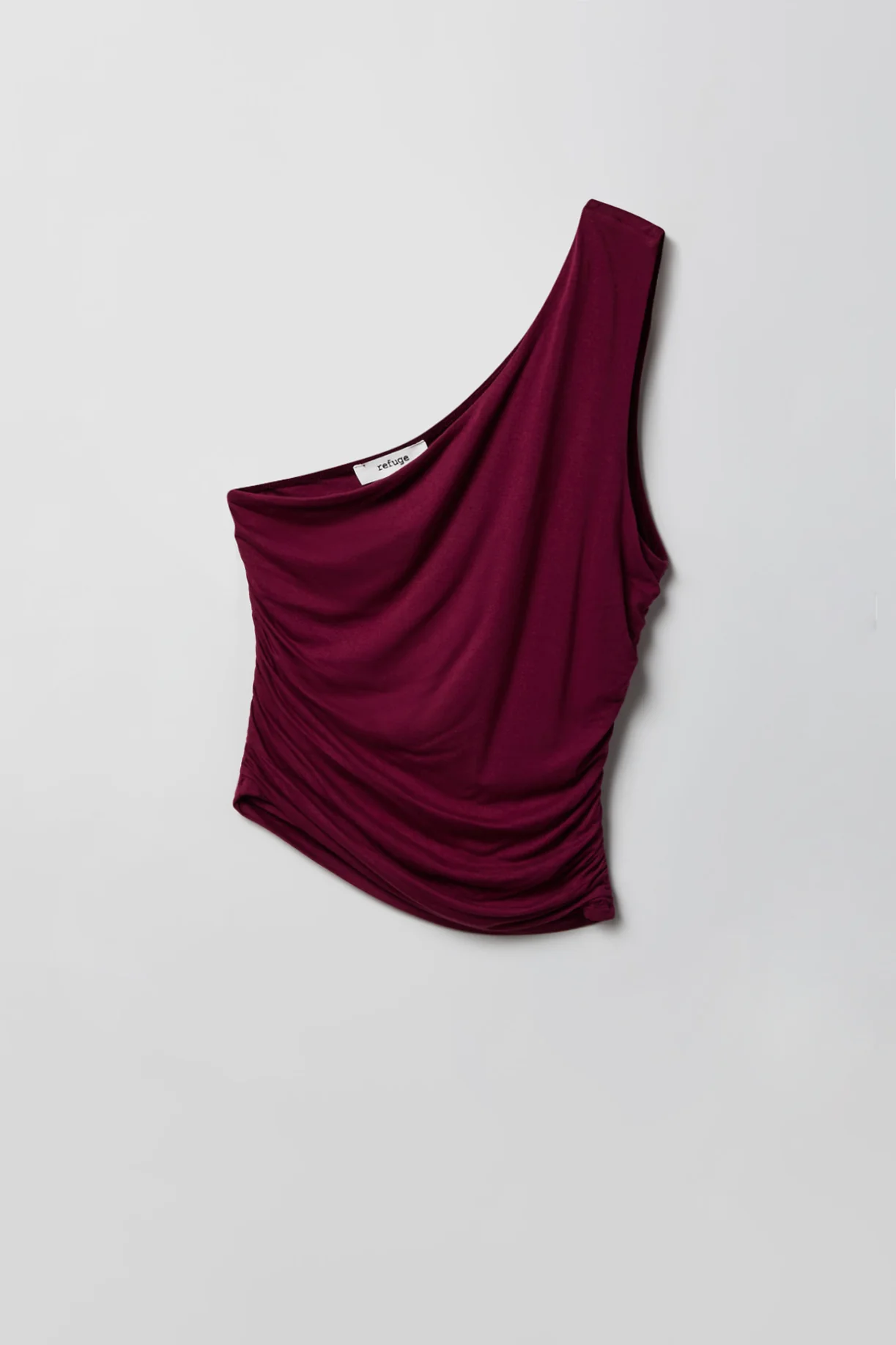Ruched One Shoulder Top