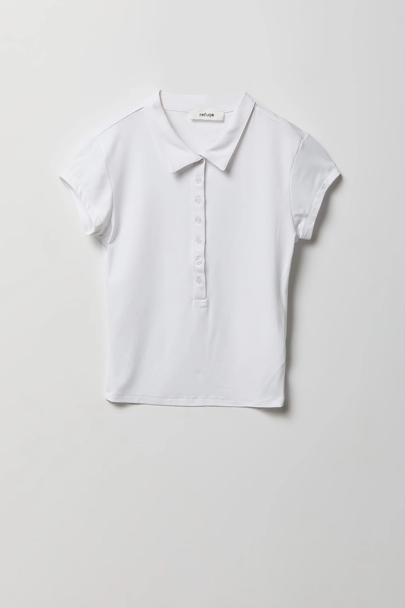 Contour Button-Up Polo