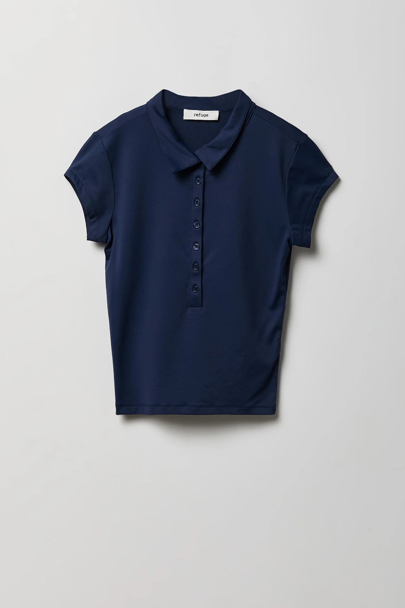 Contour Button-Up Polo