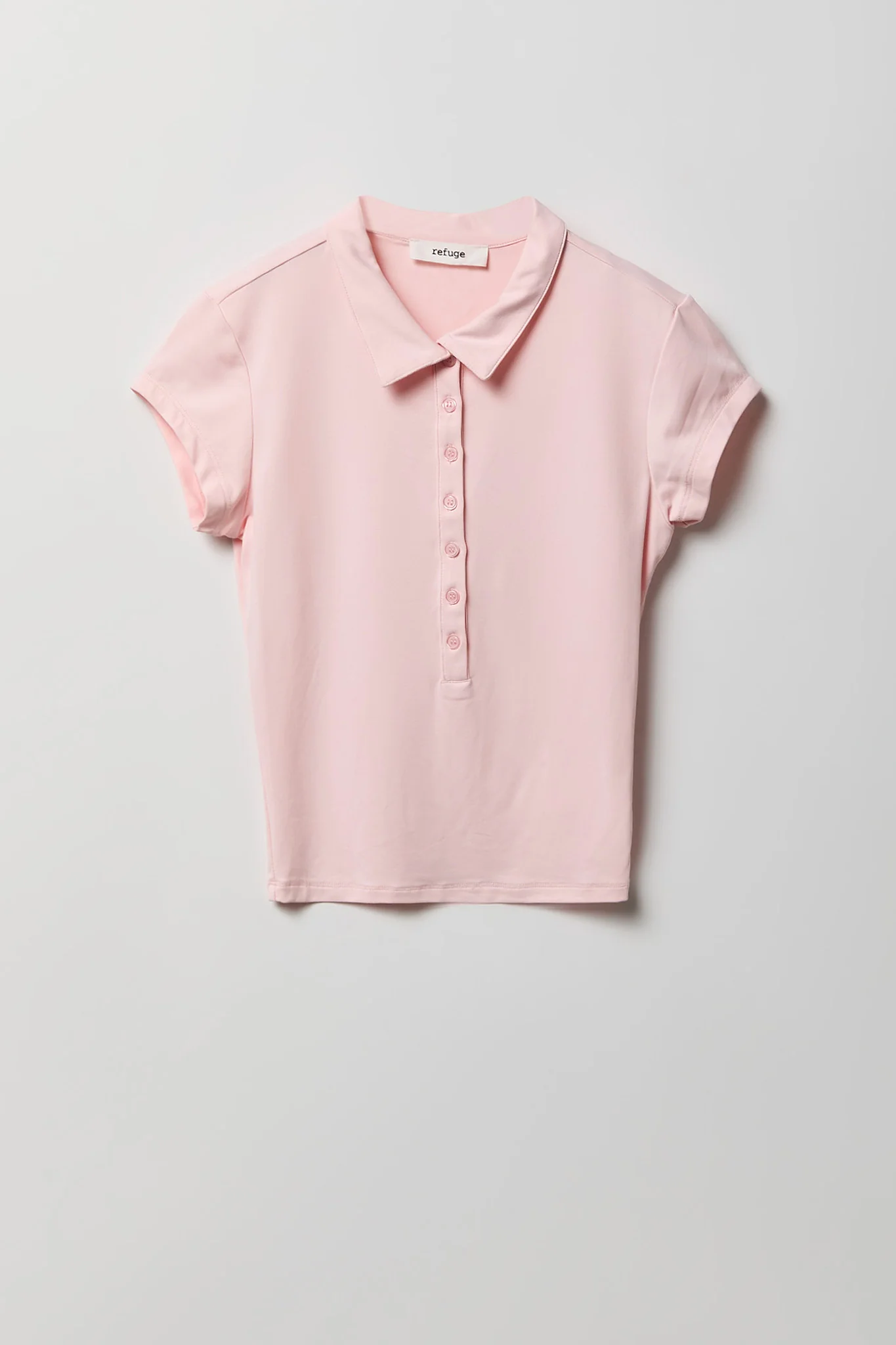 Contour Button-Up Polo