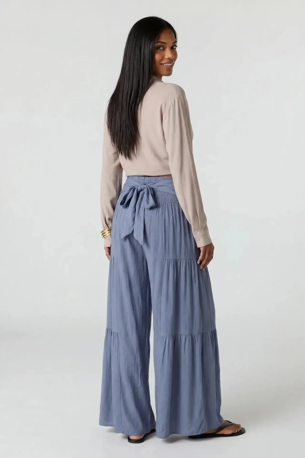 4322-tie-waist-tiered-palazzo-pant-14.webp Tie Waist Tiered Palazzo Pant