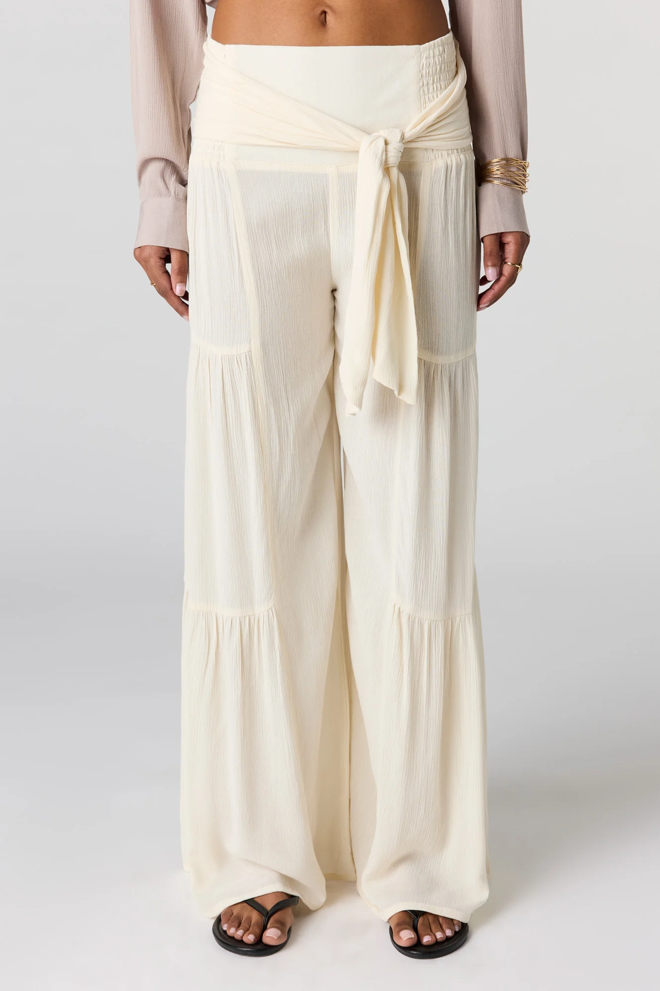 4322-tie-waist-tiered-palazzo-pant-2.webp Tie Waist Tiered Palazzo Pant