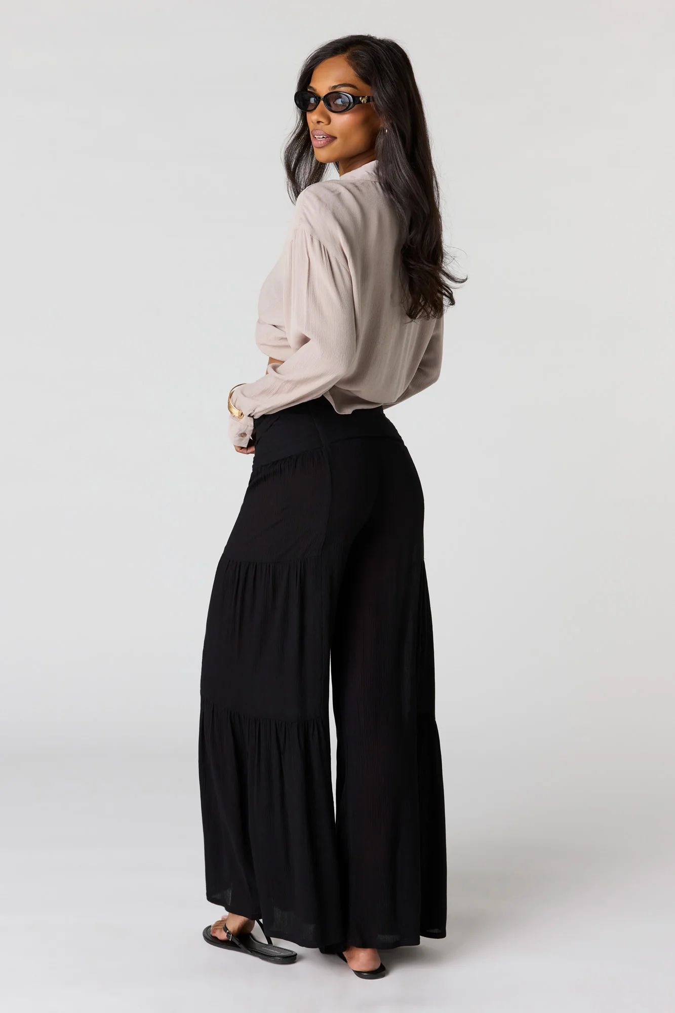 4322-tie-waist-tiered-palazzo-pant-6.webp Tie Waist Tiered Palazzo Pant